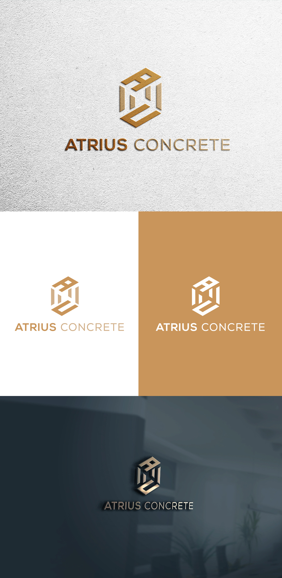 Logo Design by Sayma Fashion for Atrius Concrete | Design #29485834
