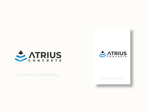 Logo Design by Locke+ for Atrius Concrete | Design: #29487472