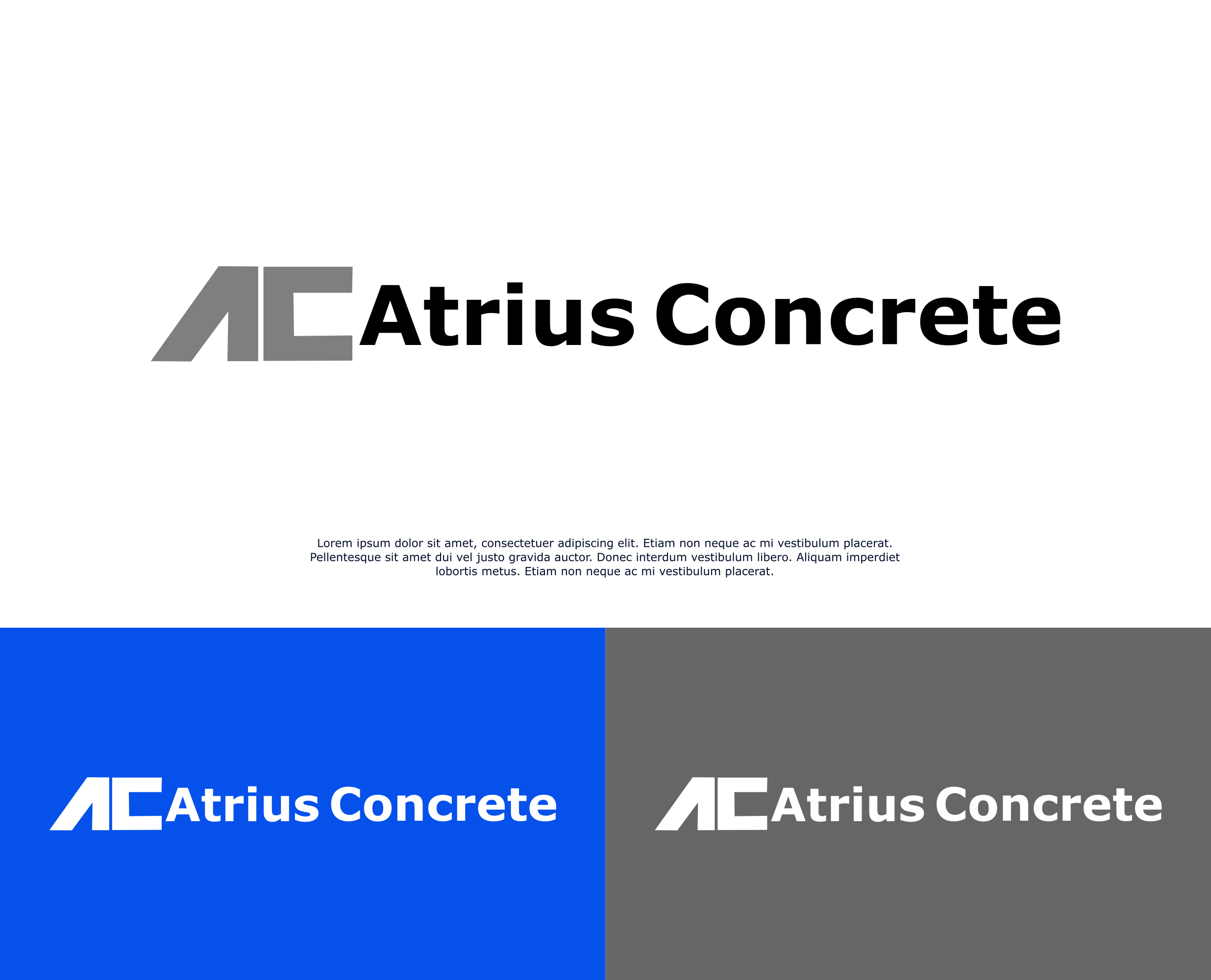 Logo Design by Abdurrozaq for Atrius Concrete | Design #29489611