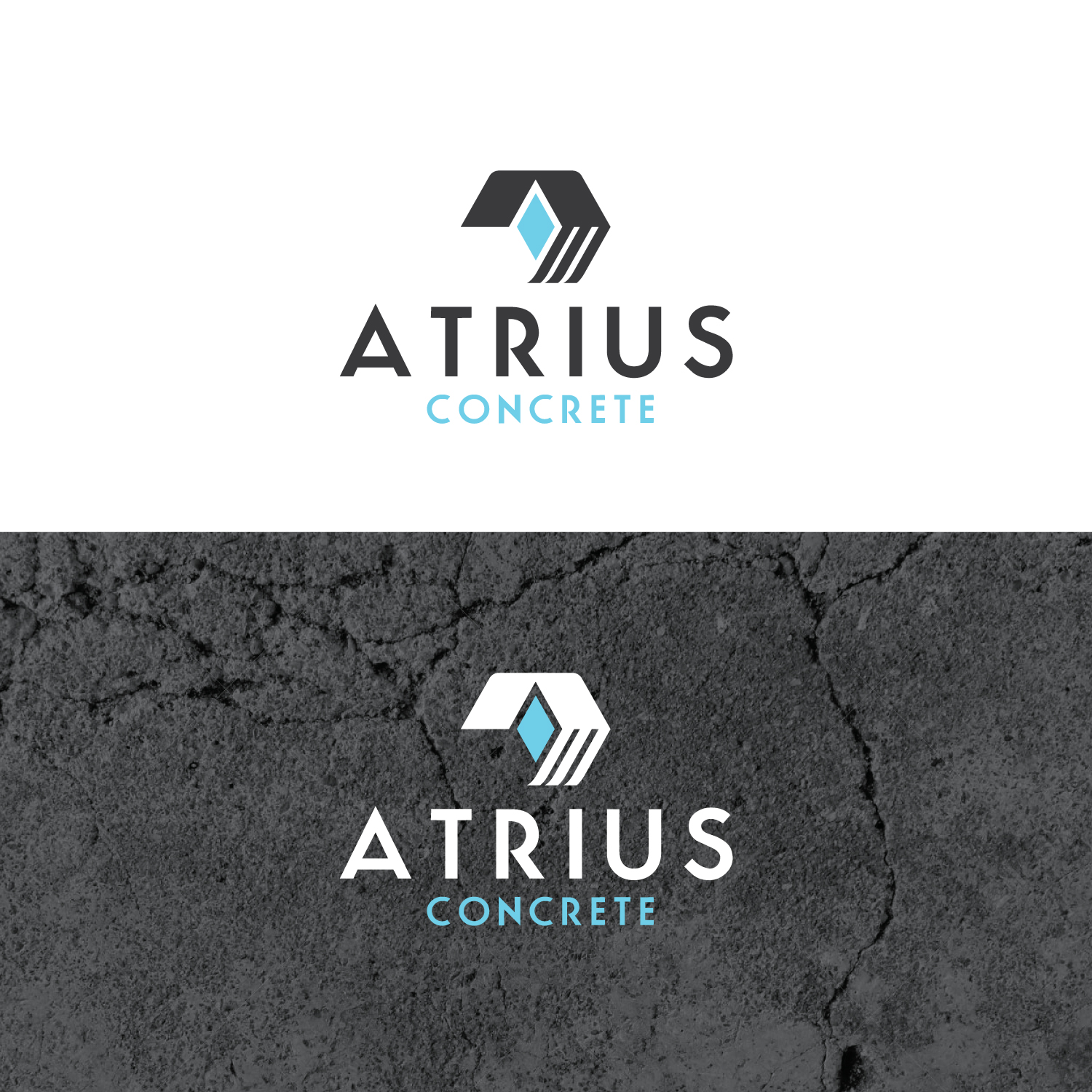 Logo Design by Revolt Team for Atrius Concrete | Design #29485461