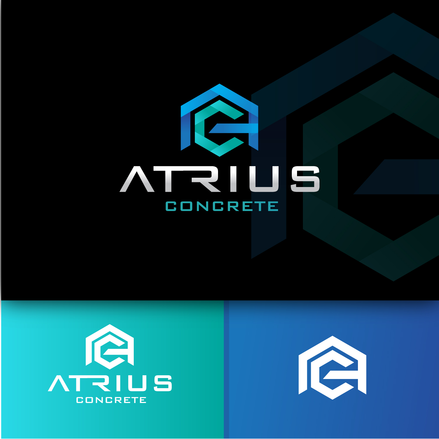 Logo Design by Revolt Team for Atrius Concrete | Design #29492670