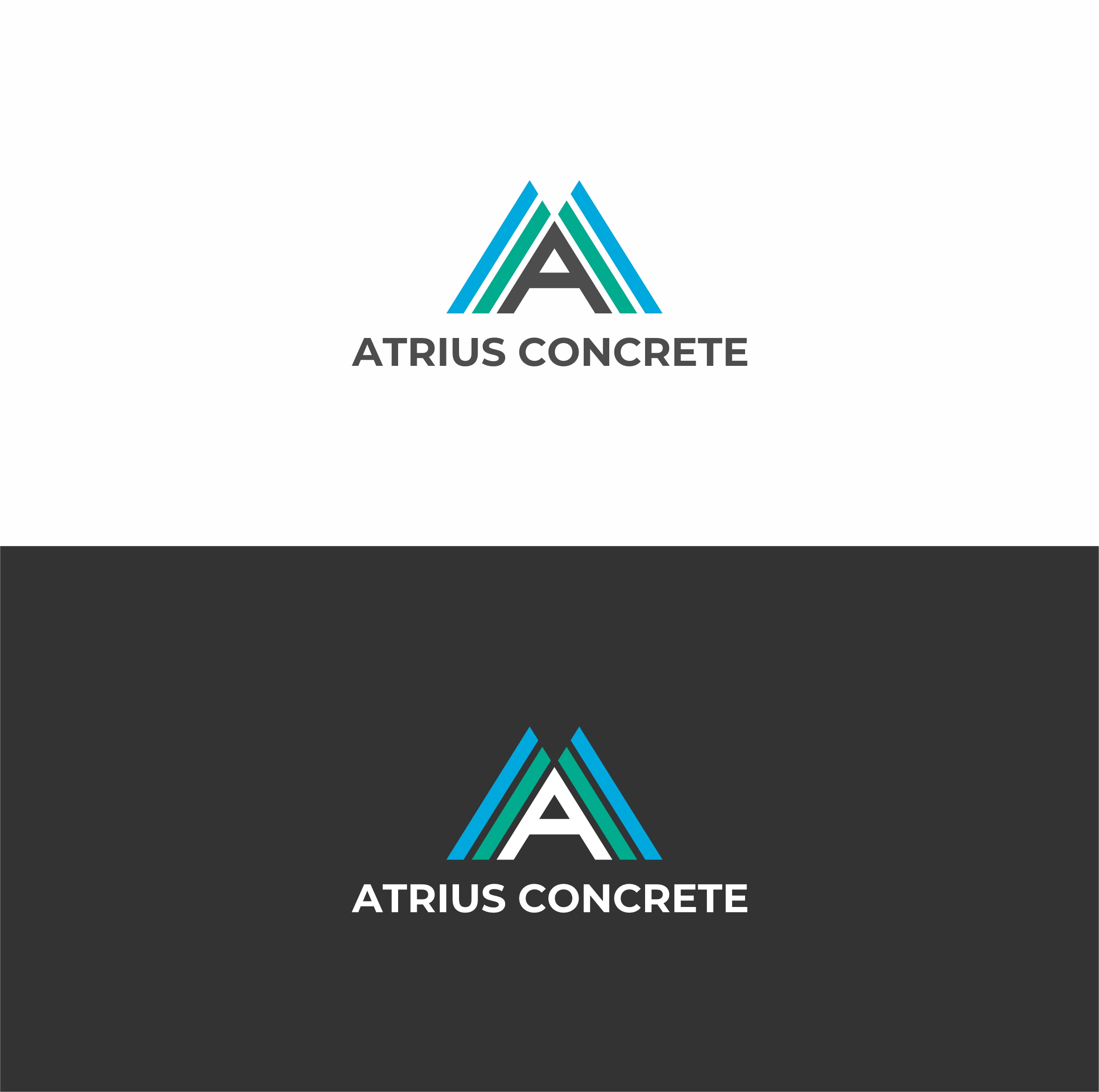 Logo Design by trojni for Atrius Concrete | Design #29488401