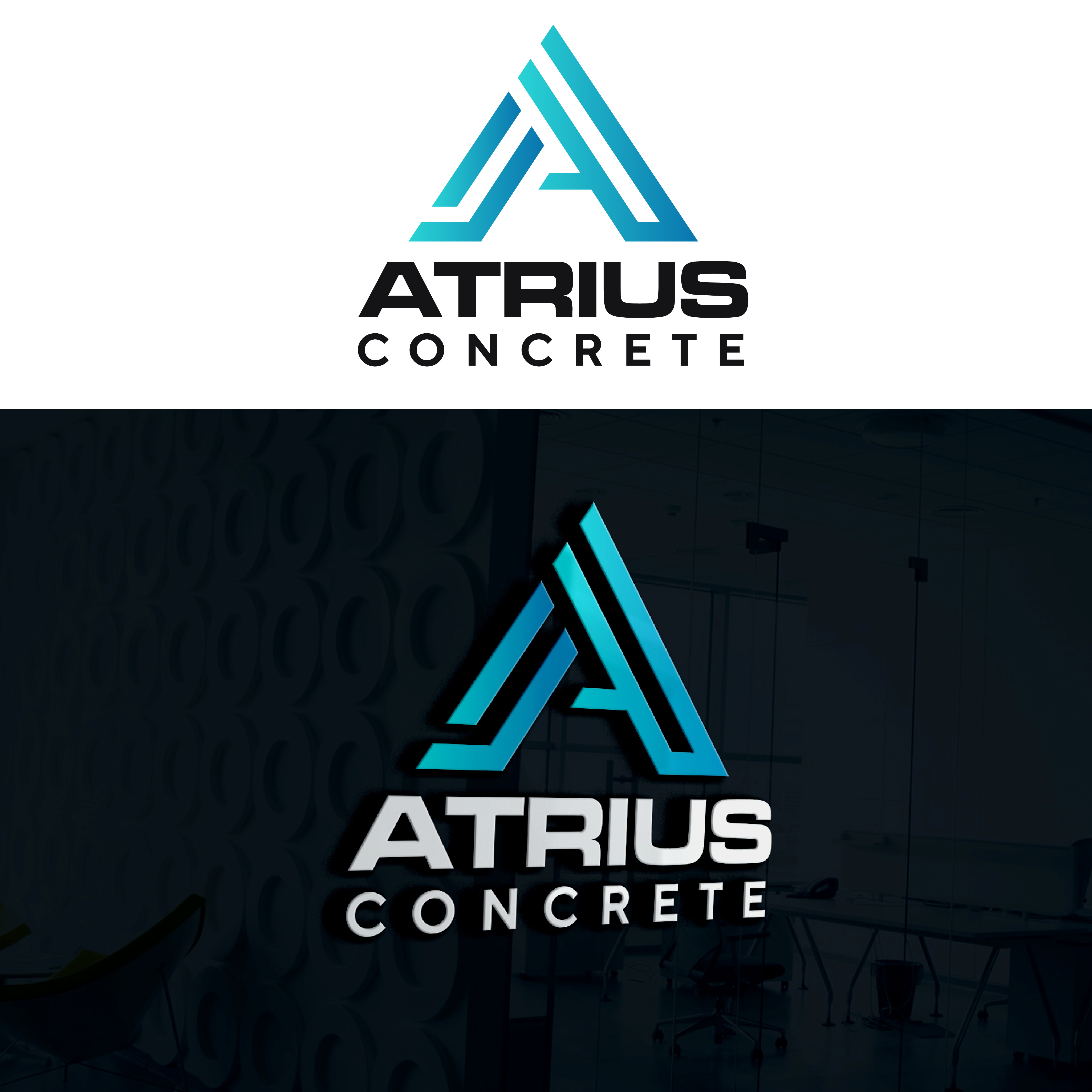 Logo Design by sarrita for Atrius Concrete | Design #29484093