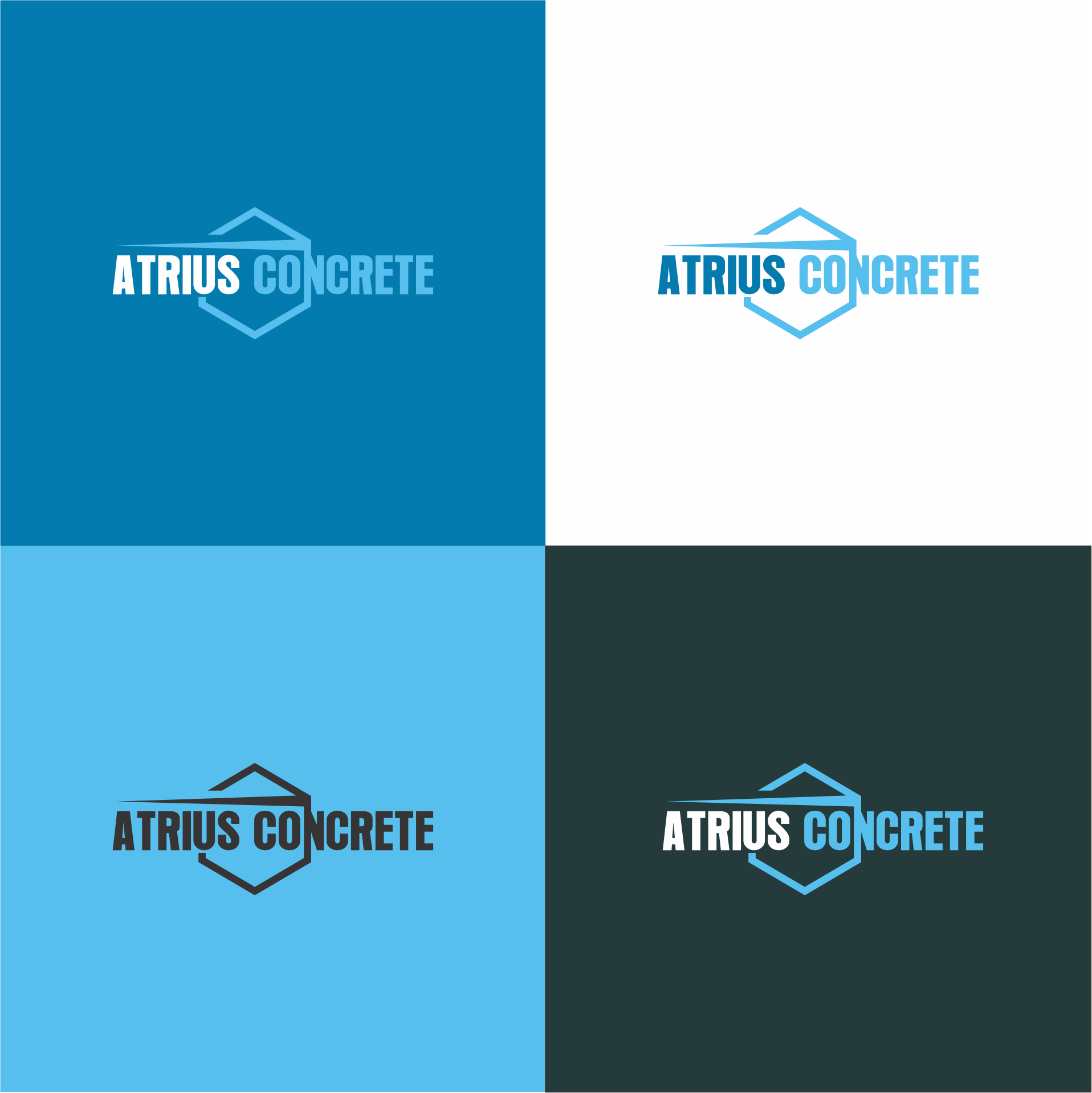 Diseño de Logo por SUROTO para Atrius Concrete | Diseño #29511255