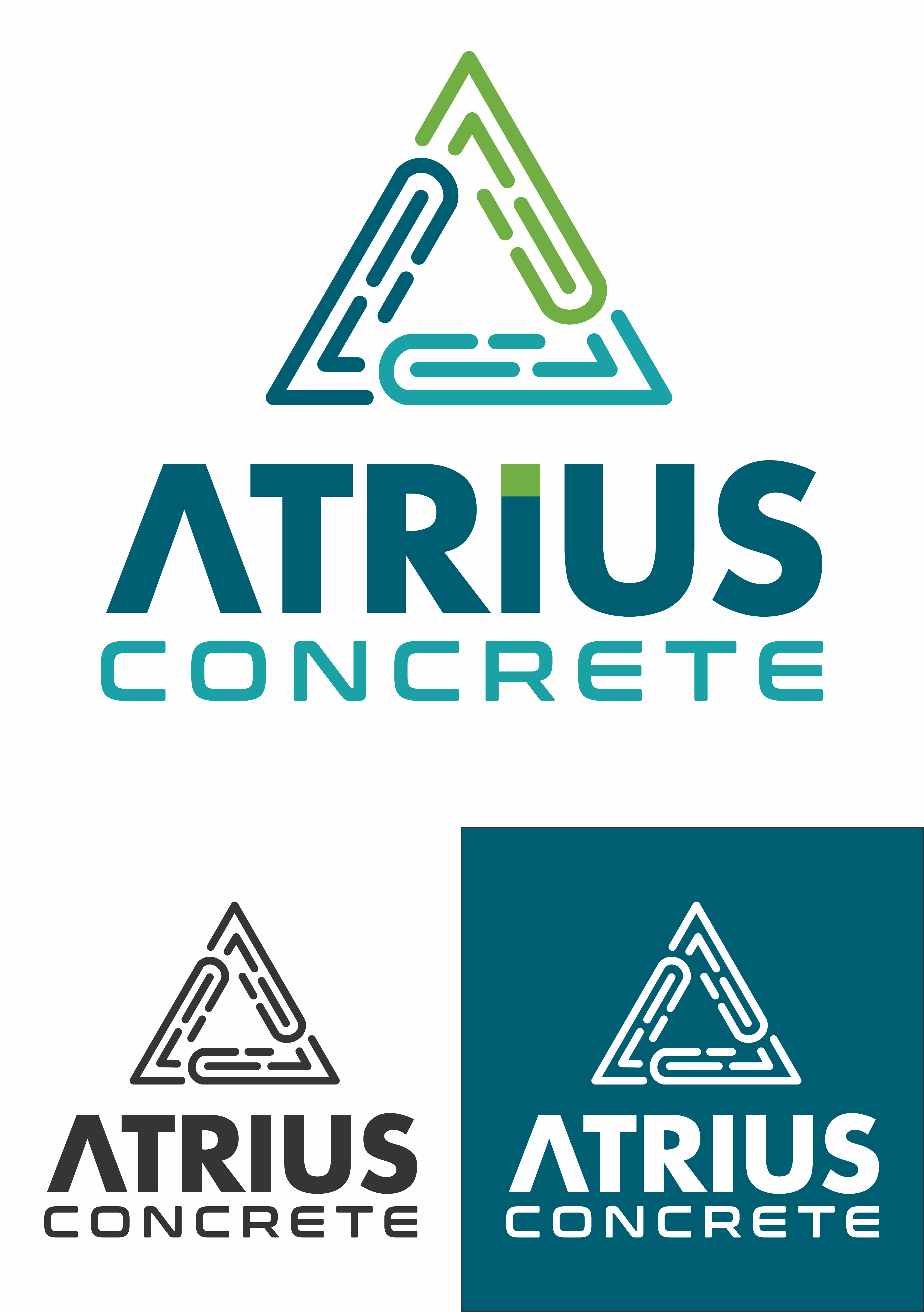 Logo Design by ucuame for Atrius Concrete | Design #29490802