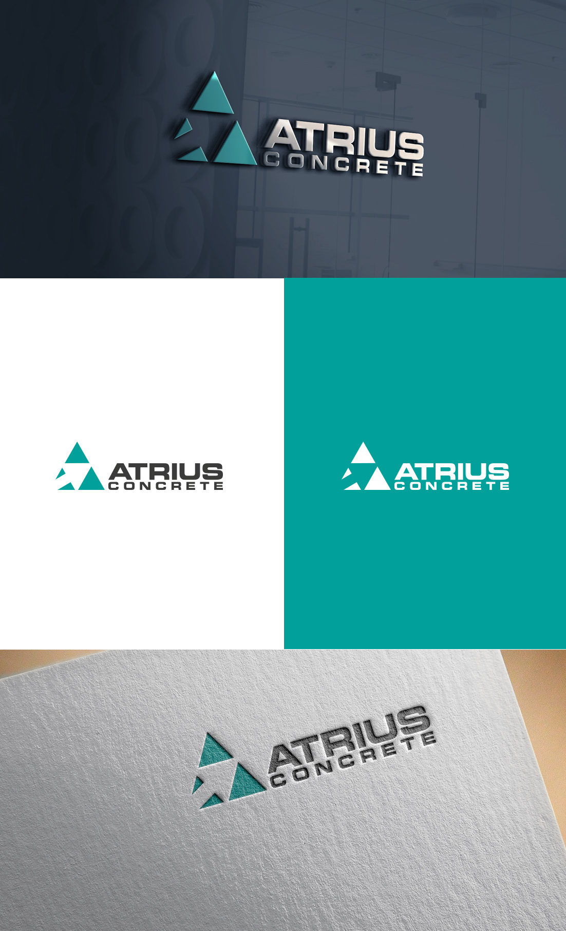 Logo Design by GLDesigns for Atrius Concrete | Design #29487214