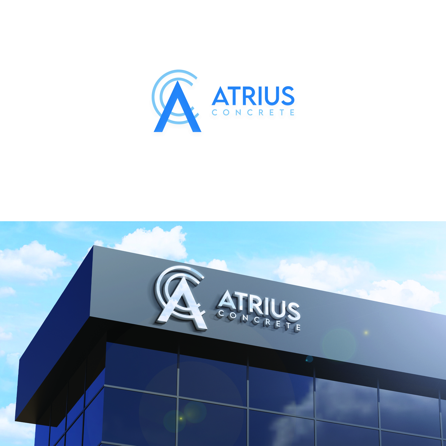 Logo Design by MHF for Atrius Concrete | Design #29488192