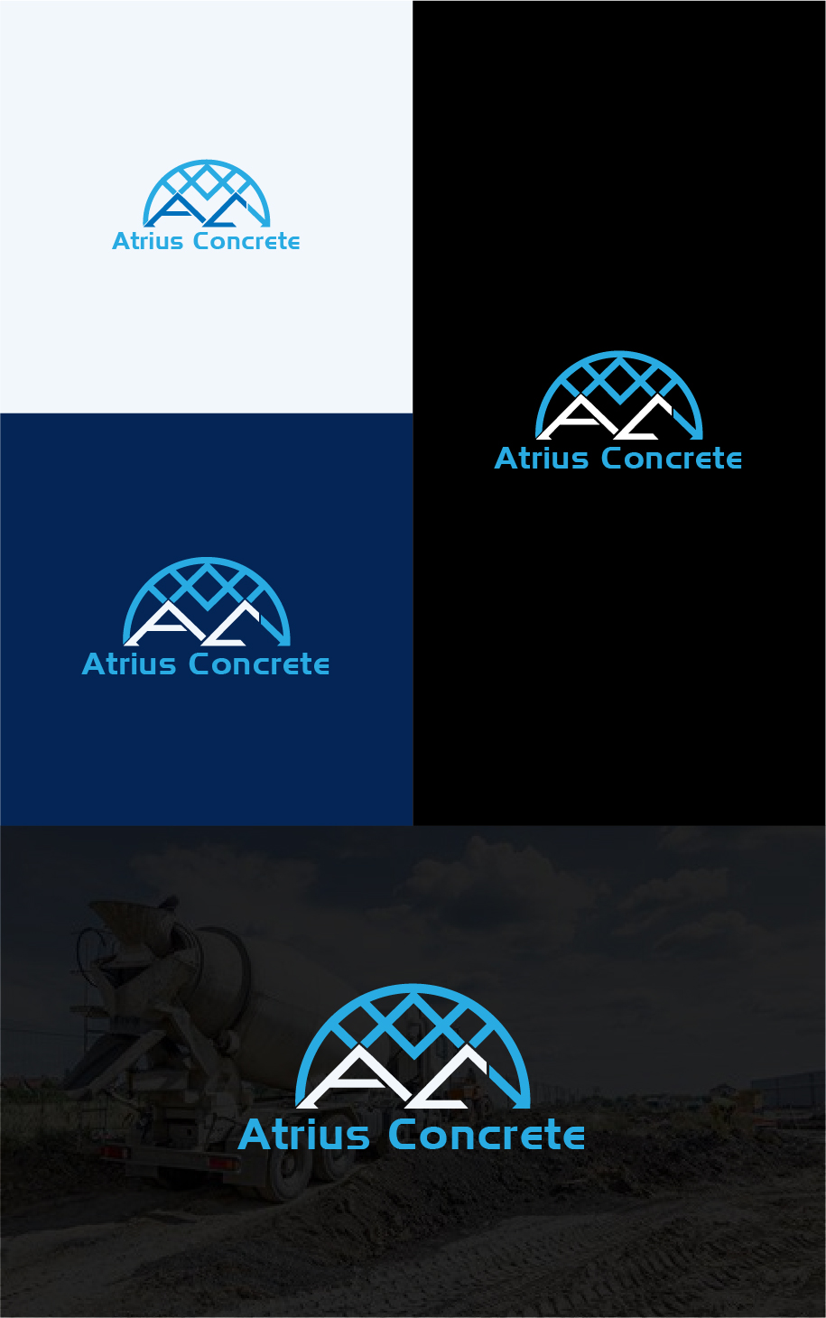 Logo Design by Deziners Zone for Atrius Concrete | Design #29485106
