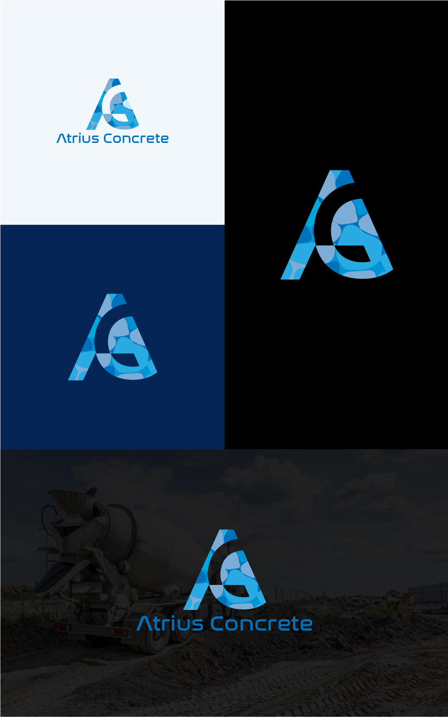 Logo Design by Deziners Zone for Atrius Concrete | Design #29485107