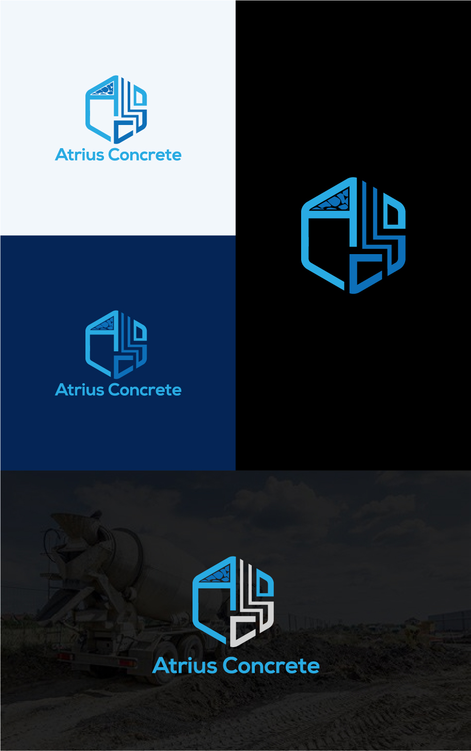 Logo Design by Deziners Zone for Atrius Concrete | Design #29485108