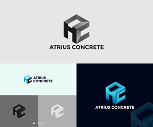 Logo Design by SunuAji_DC for Atrius Concrete | Design: #29486694