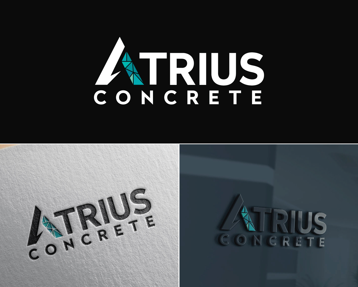 Logo Design by Atec for Atrius Concrete | Design #29485269