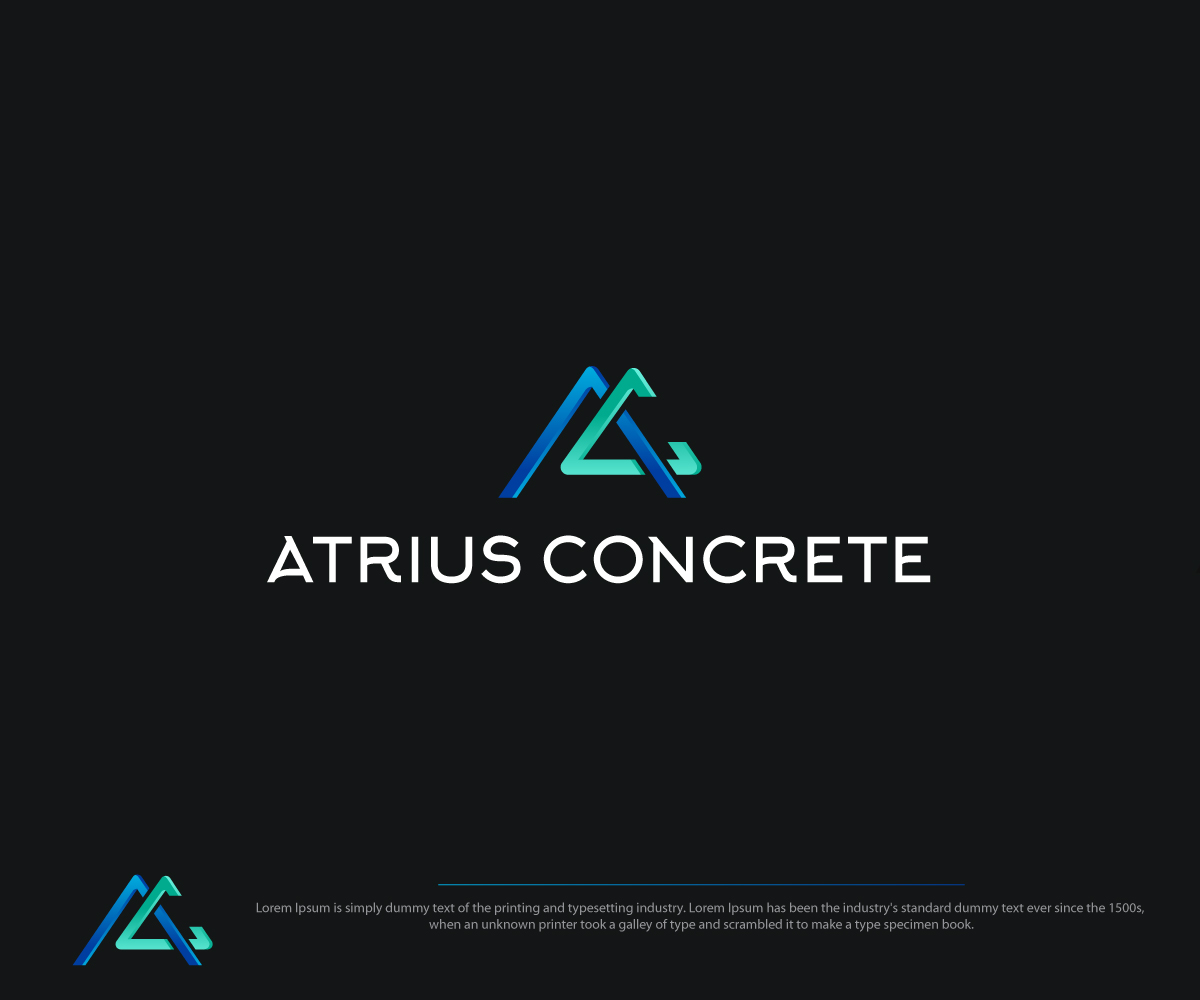 Logo Design by ecorokerz for Atrius Concrete | Design #29483179