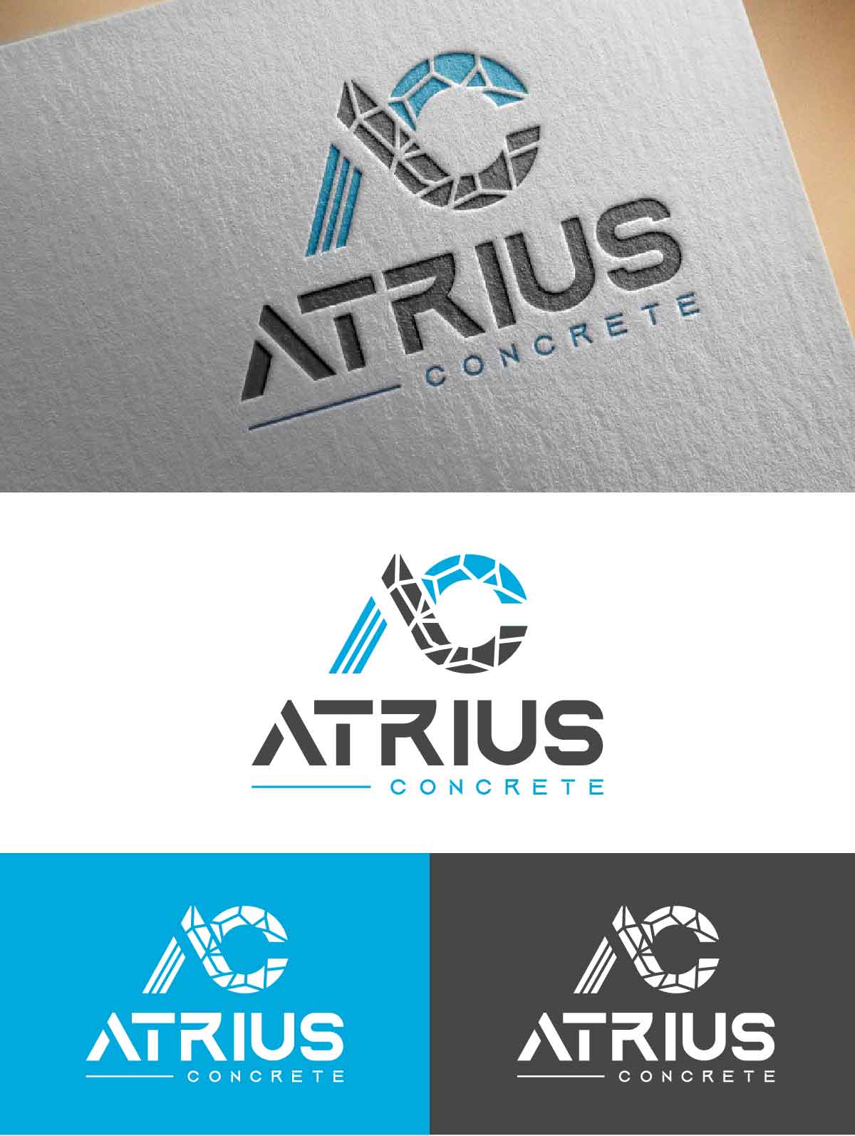 Logo Design by fly  design for Atrius Concrete | Design #29484741