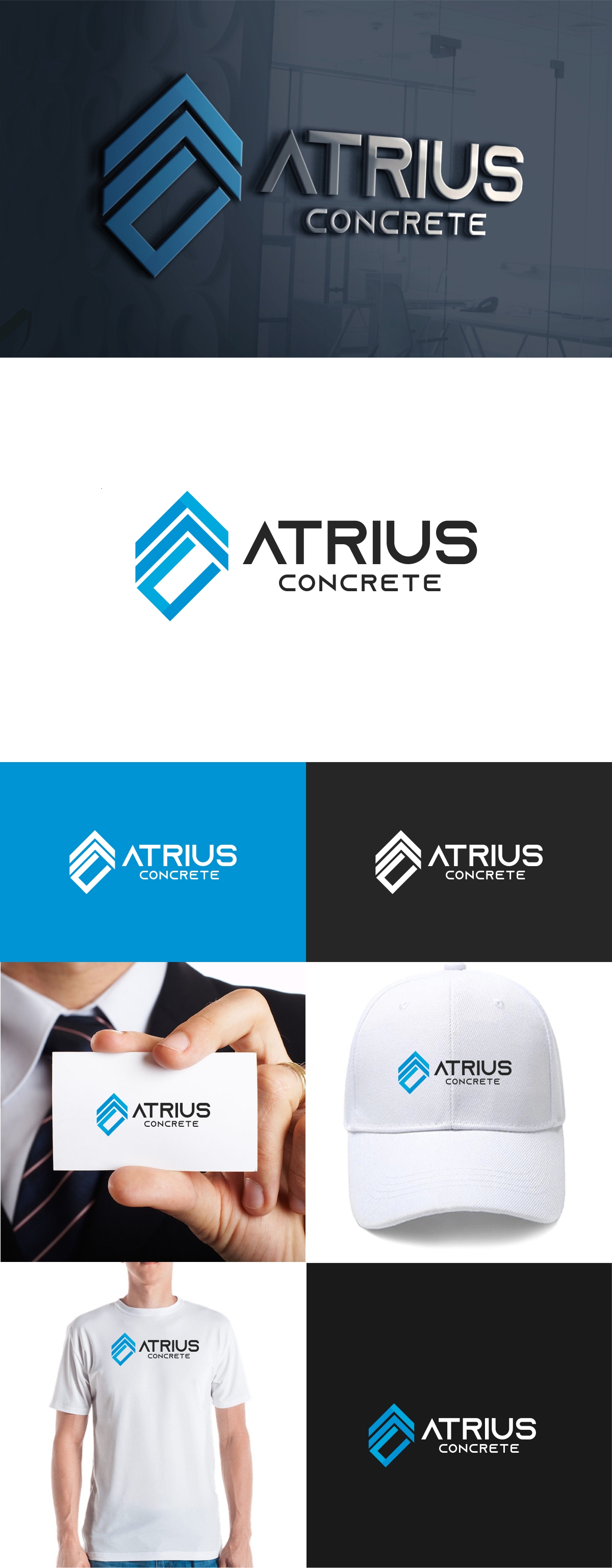 Logo Design by fly  design for Atrius Concrete | Design #29484742