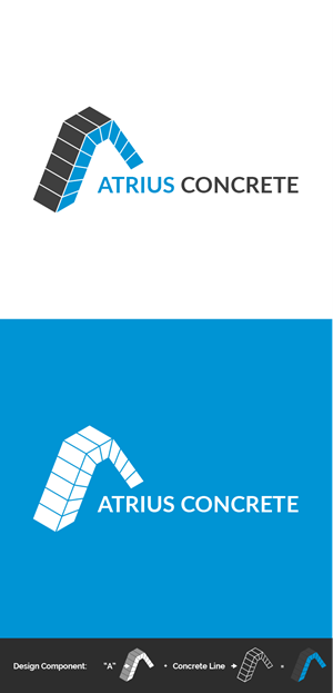 Logo Design by Imazing for Atrius Concrete | Design: #29485478