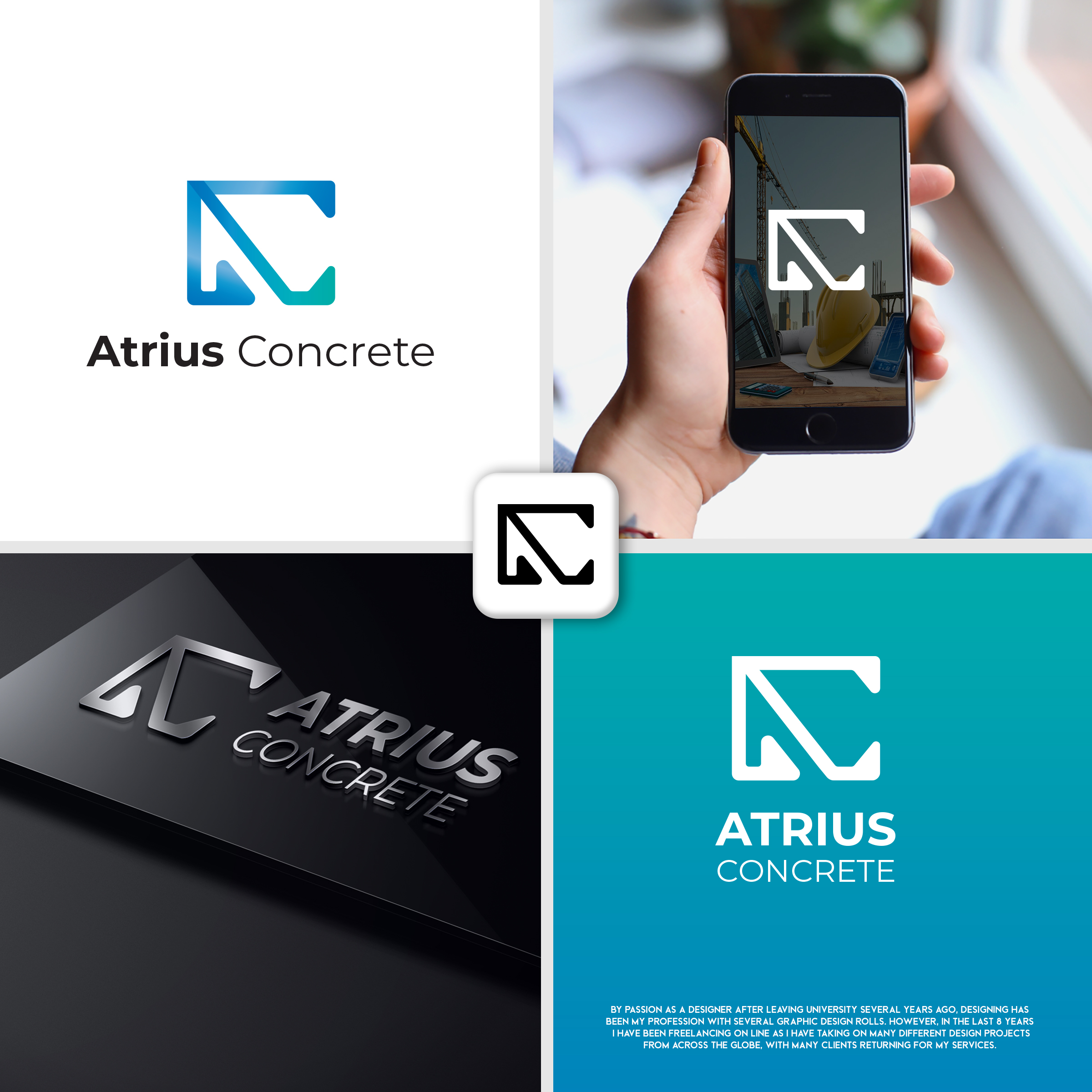 Logo Design by artdot for Atrius Concrete | Design #29485130
