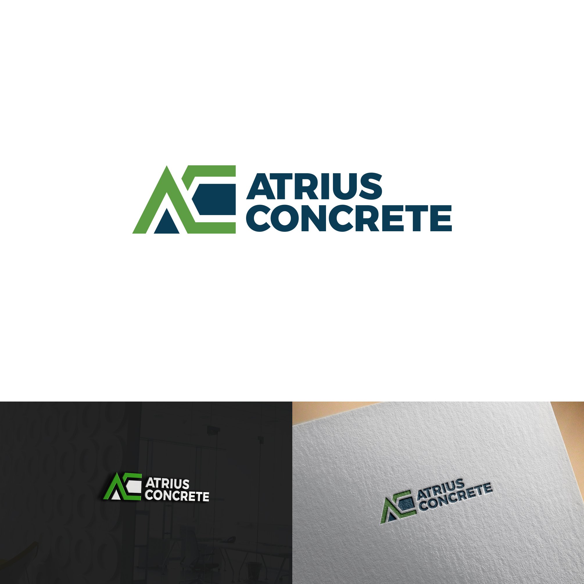 Diseño de Logo por Reza Maulana_23 para Atrius Concrete | Diseño #29493894