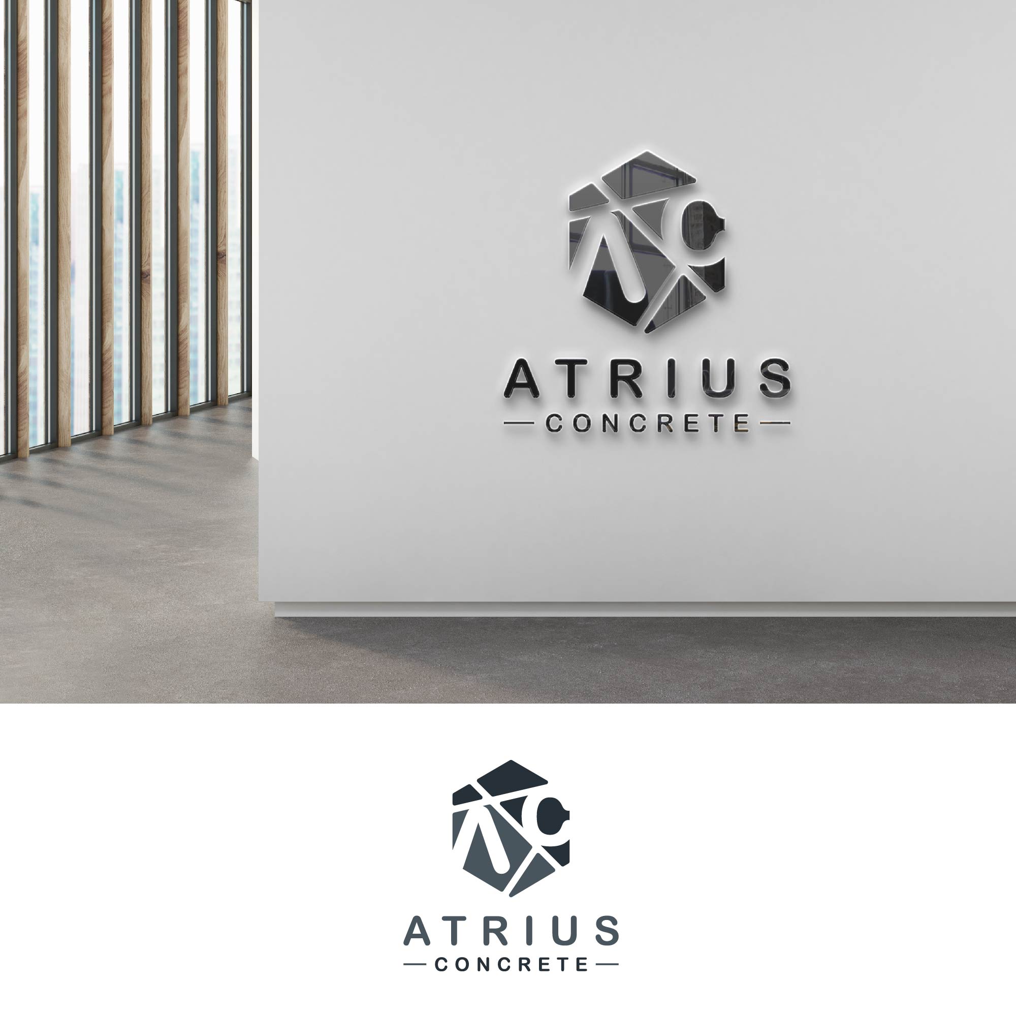 Logo-Design von kaushal 05 für Atrius Concrete | Design #29483616