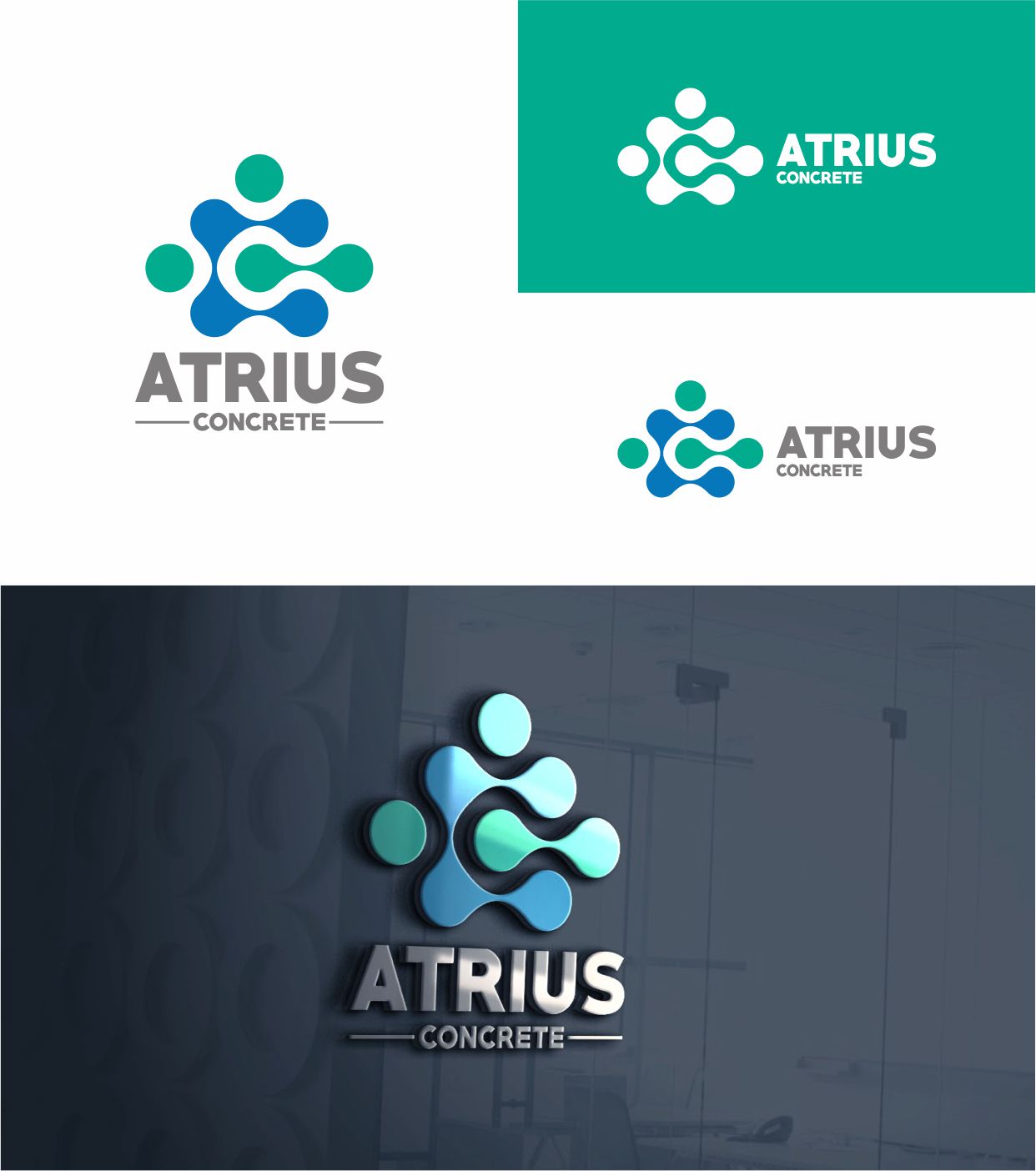 Logo Design by creativechauhan1989 for Atrius Concrete | Design #29483715