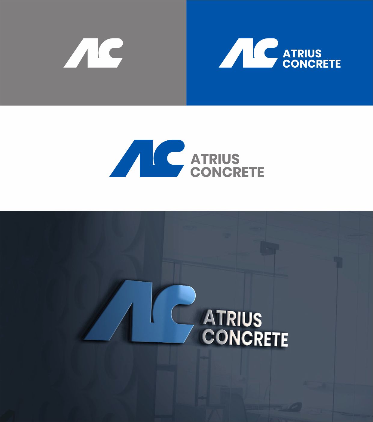 Logo Design by creativechauhan1989 for Atrius Concrete | Design #29483716