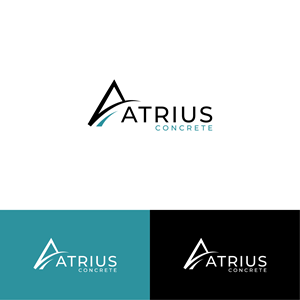 Logo Design by CrewType for Atrius Concrete | Design: #29497595