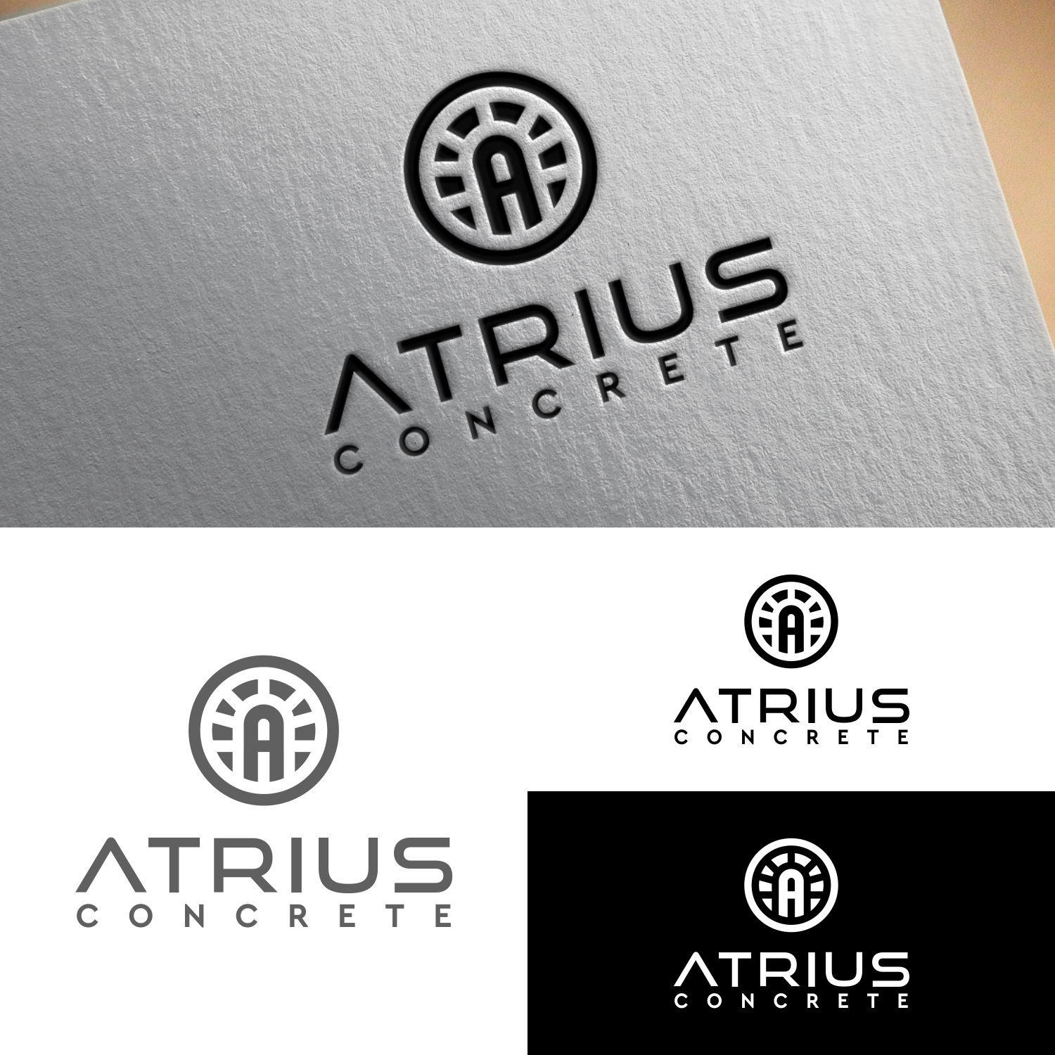 Logo Design by Tangantengen for Atrius Concrete | Design #29483593