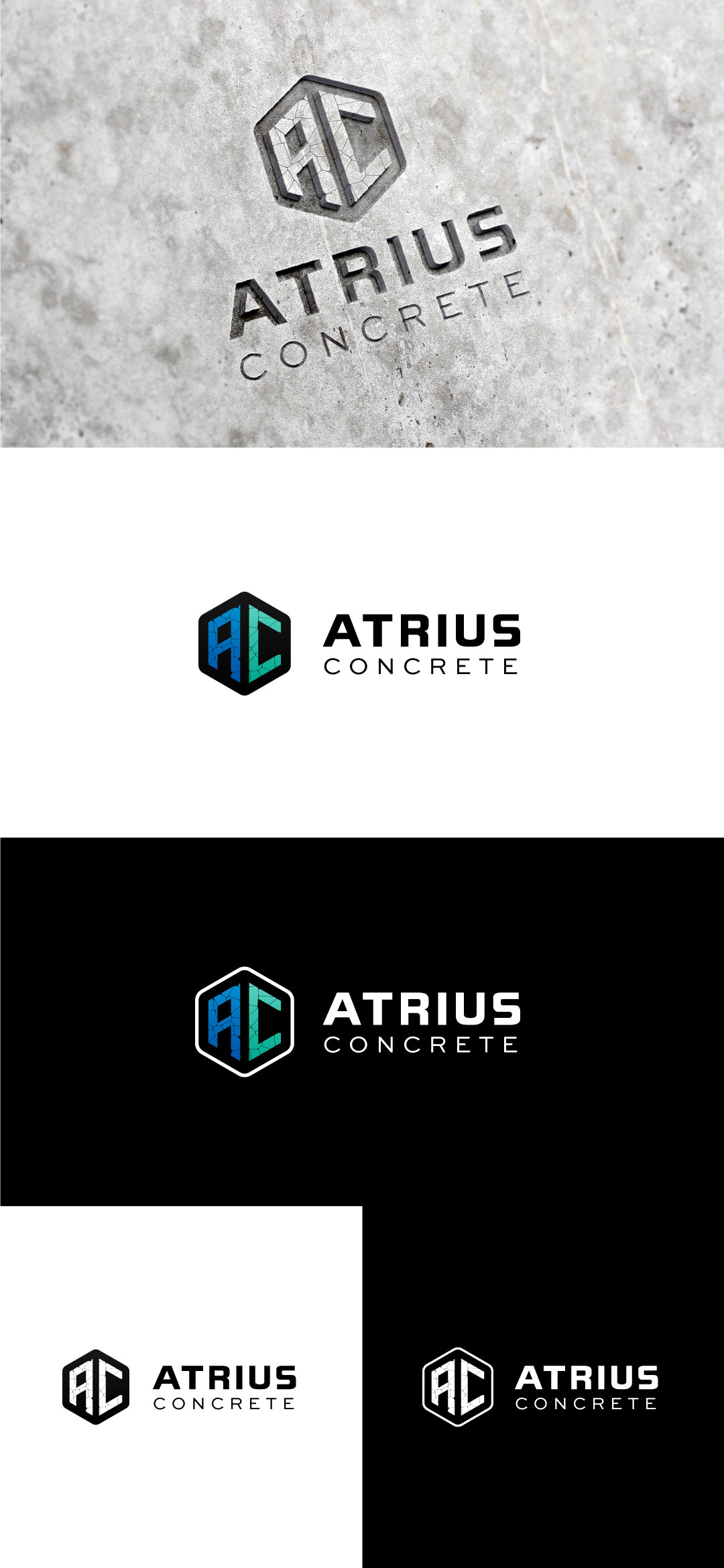 Logo Design by Infinity Graphics for Atrius Concrete | Design #29485813