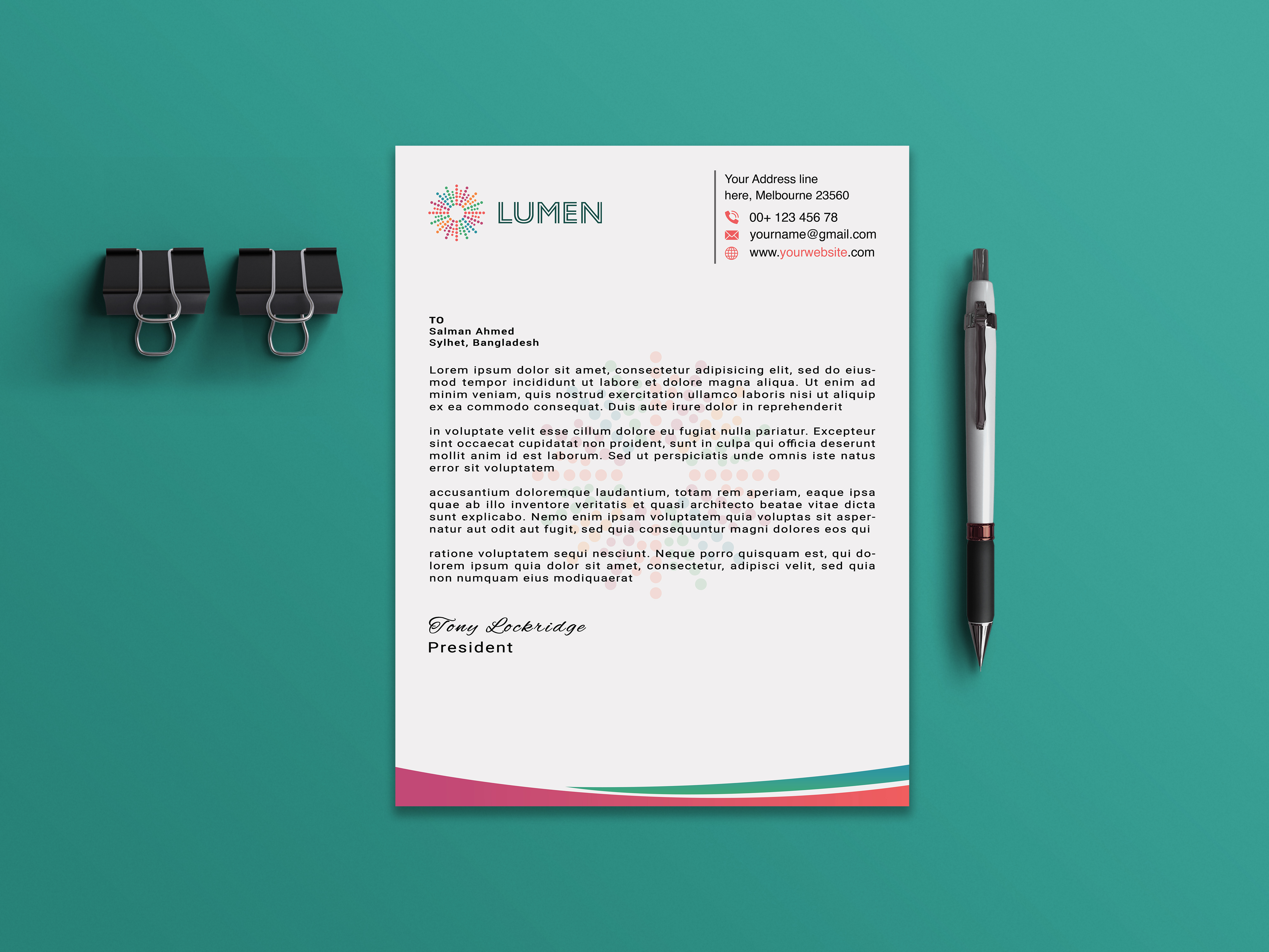 Stationery Design by salman2540 for We Are Lumen | Design #29520989