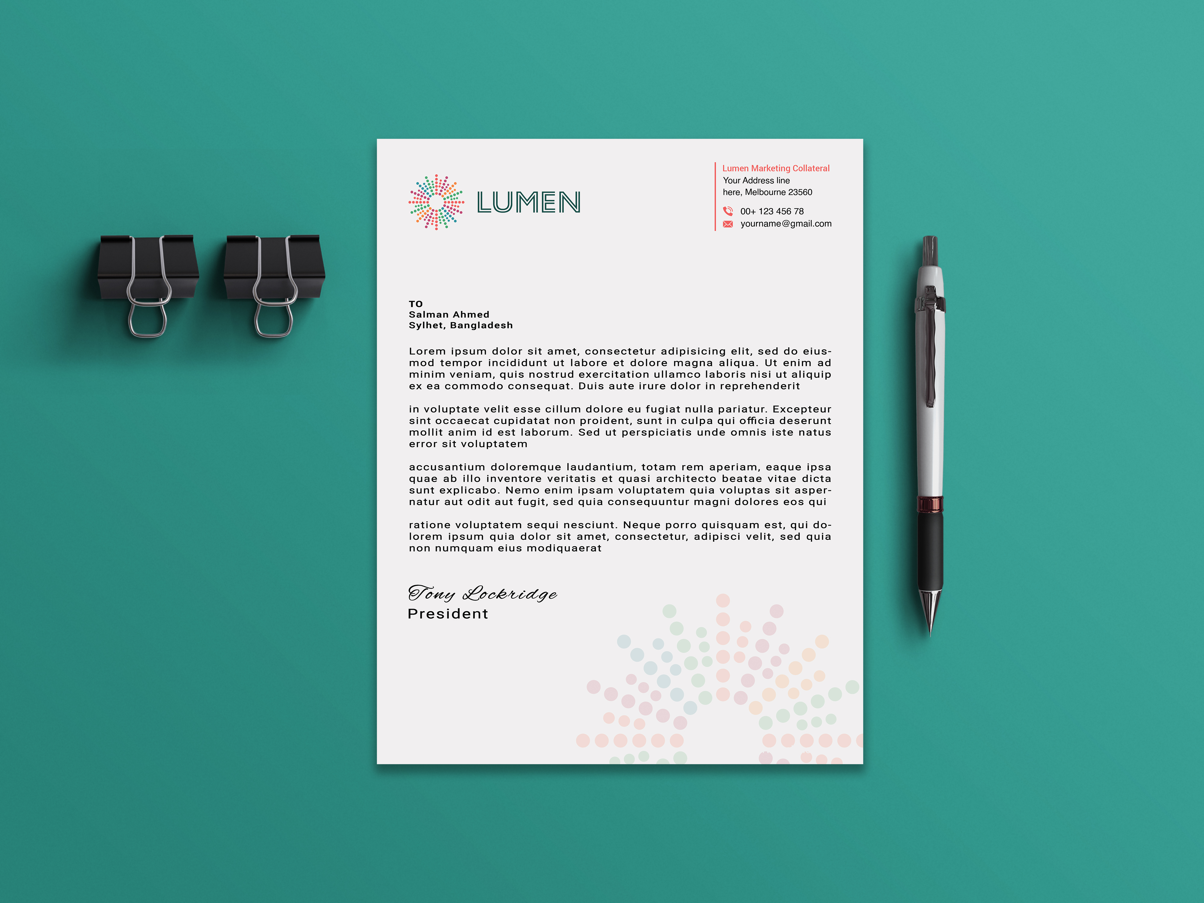 Stationery Design by salman2540 for We Are Lumen | Design #29520990