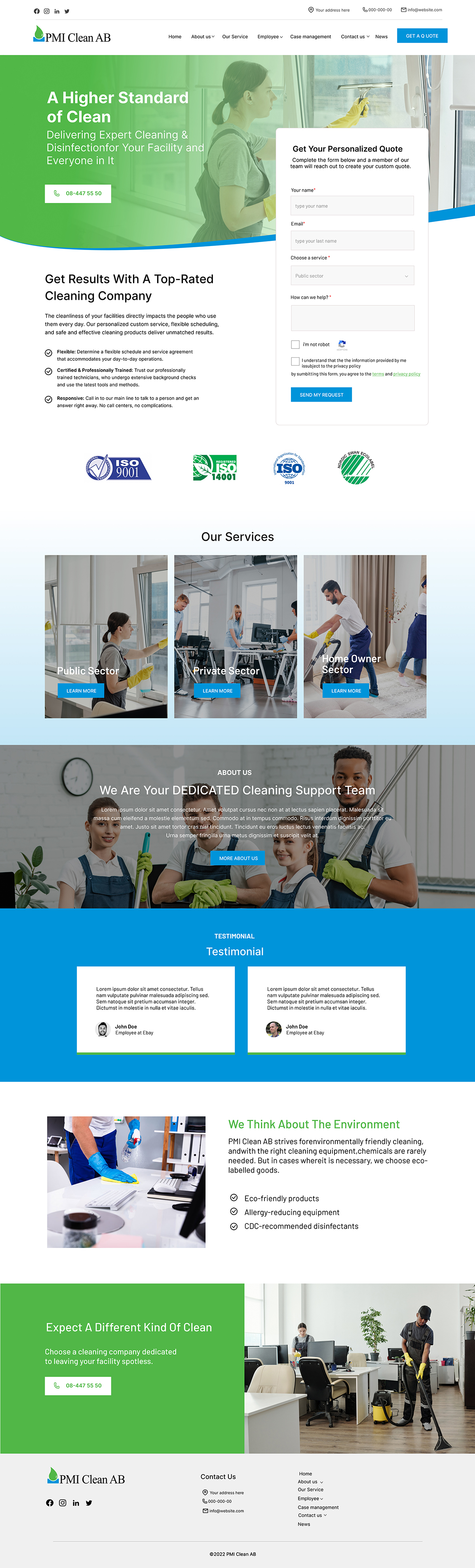 Web Design par DeriMH pour Wollin & Partners AB | Design #29514007