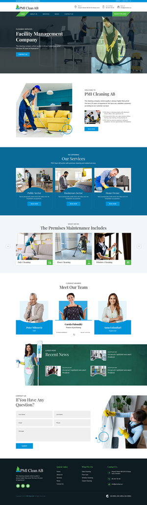 Web Design by sai.designer87 for Wollin & Partners AB | Design: #29500221
