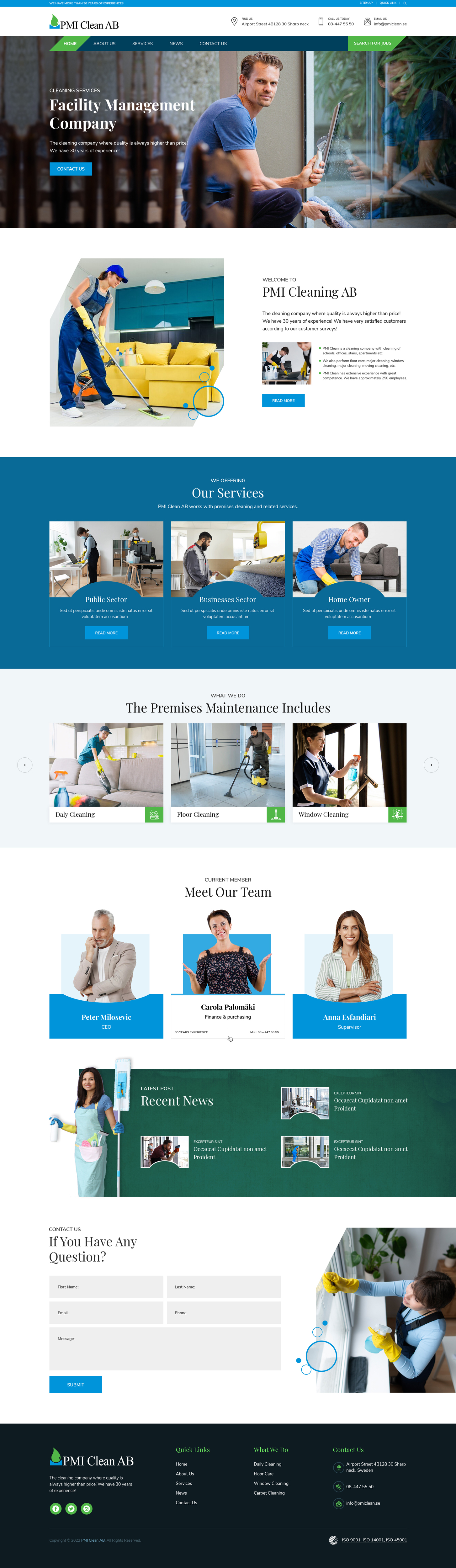 Web Design by sai.designer87 for Wollin & Partners AB | Design #29500222