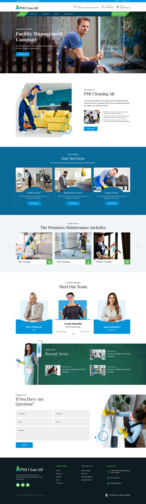 Web Design by sai.designer87 for Wollin & Partners AB | Design: #29500222