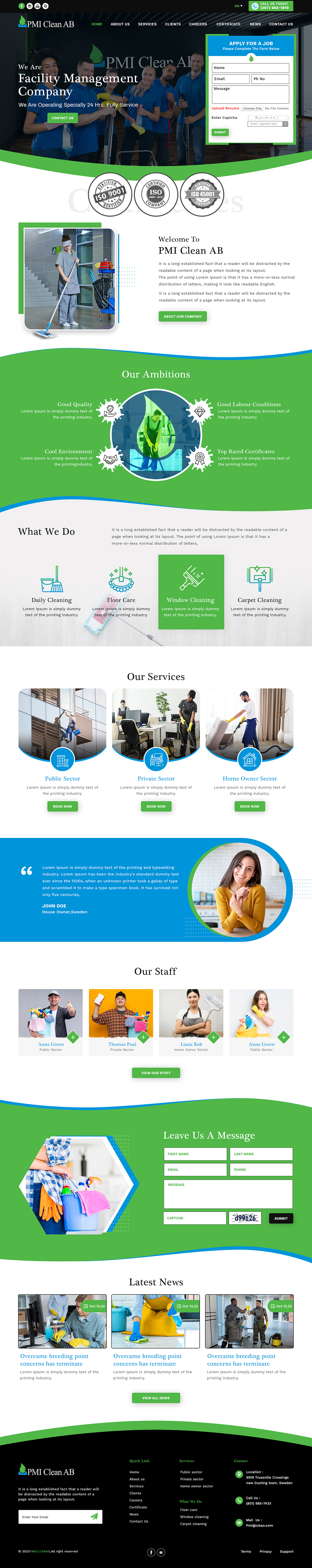 Web Design by sai.designer87 for Wollin & Partners AB | Design #29503563
