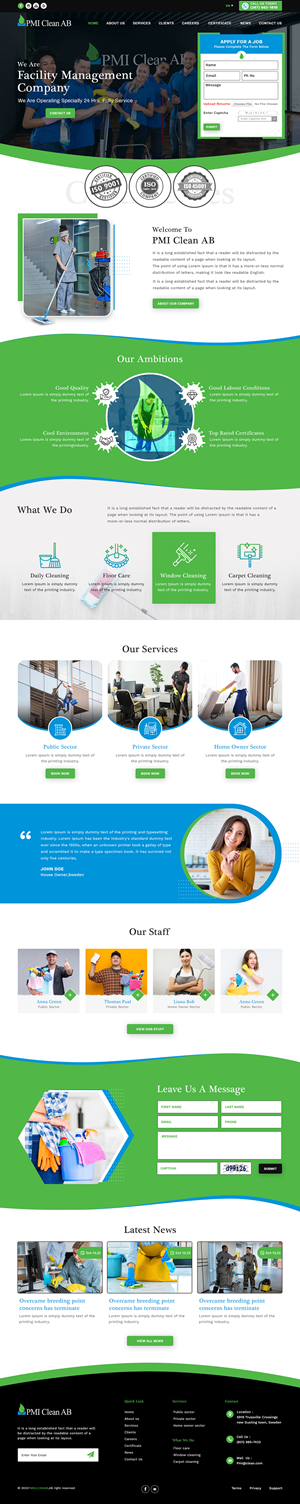 Web Design by sai.designer87 for Wollin & Partners AB | Design: #29503563