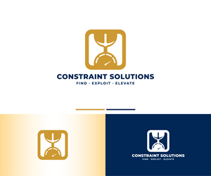 The business name: "Constraint Solutions", and our tag line: "Find. Exploit. Elevate." | Logo Design by Nevore Graphics