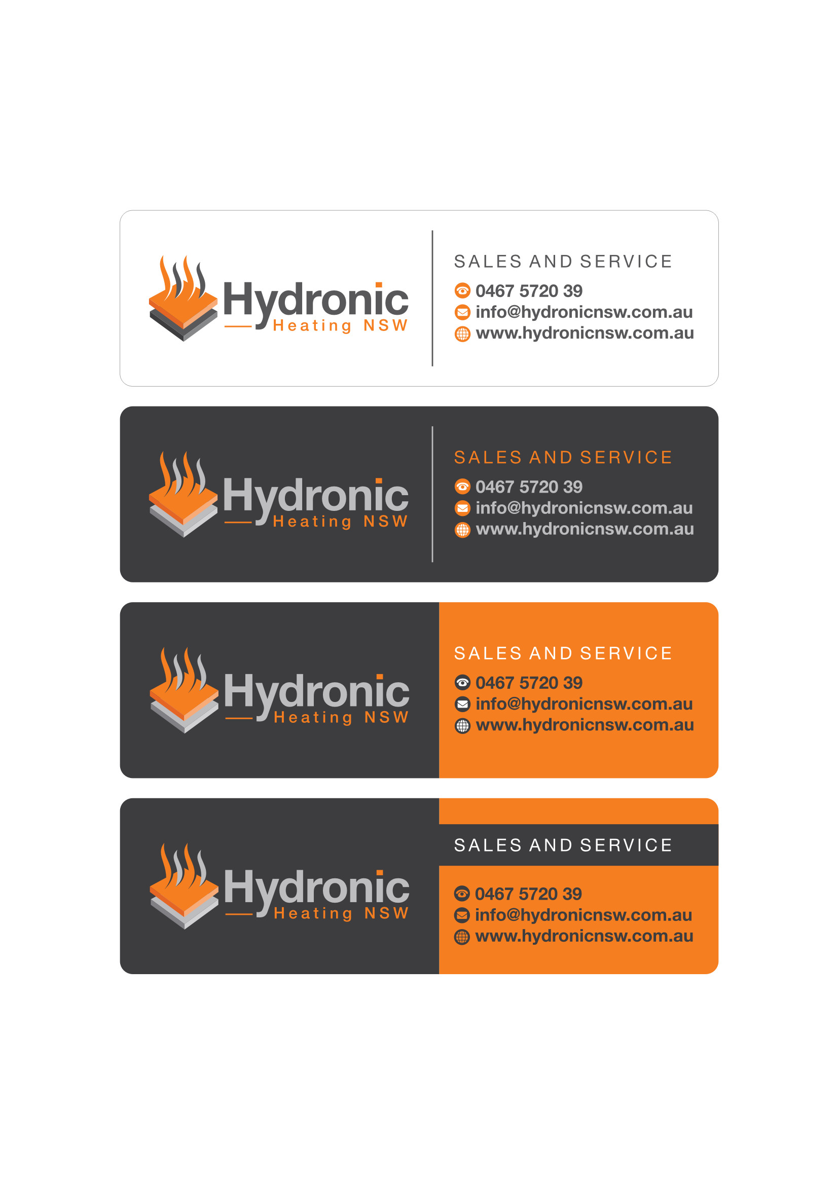 Sticker Design by Atvento Graphics for Hydronic Heating NSW | Design: #29490477