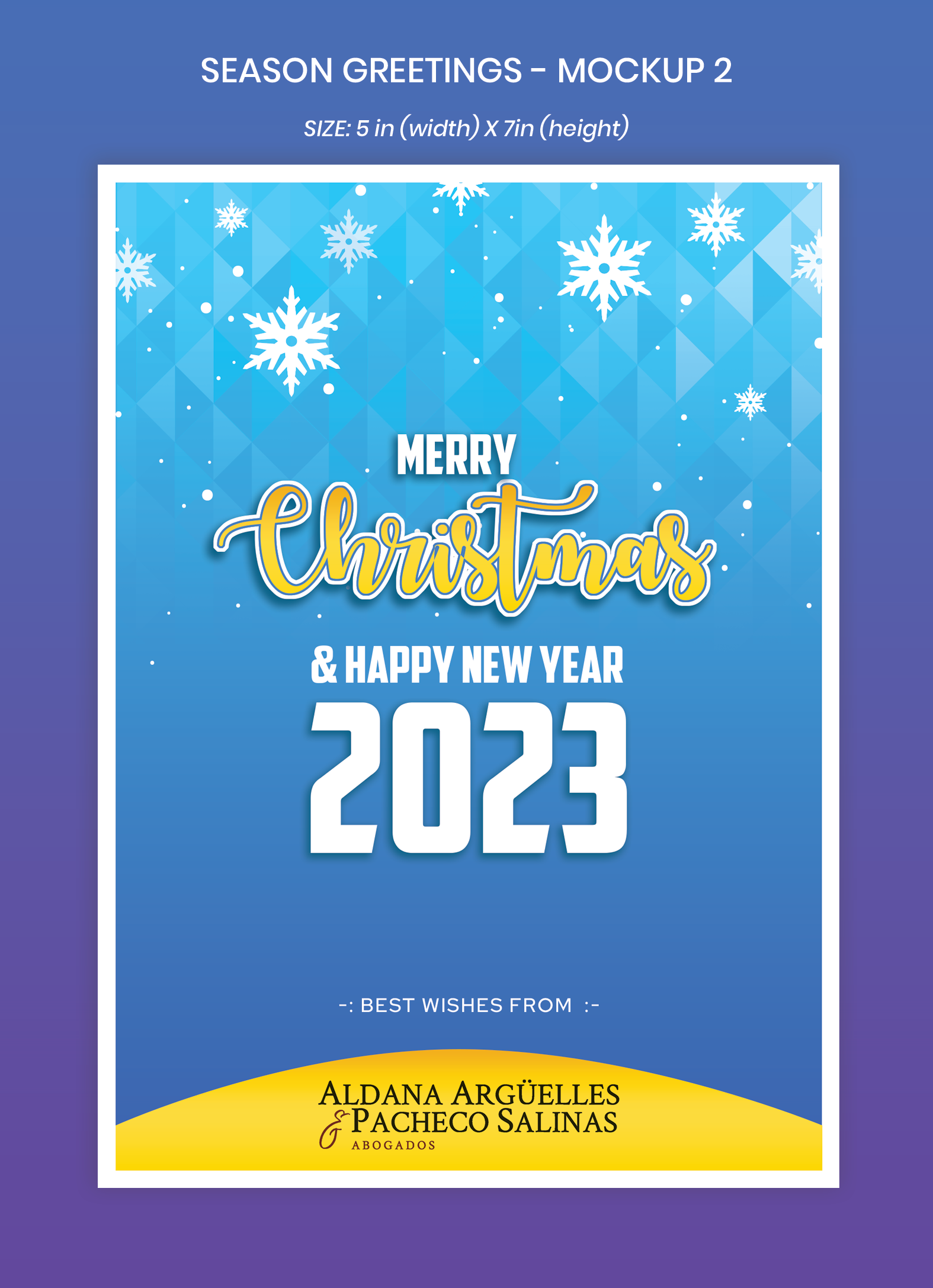 Diseño de Tarjeta de Felicitación por Expert Designer para este proyecto | Diseño #29498592