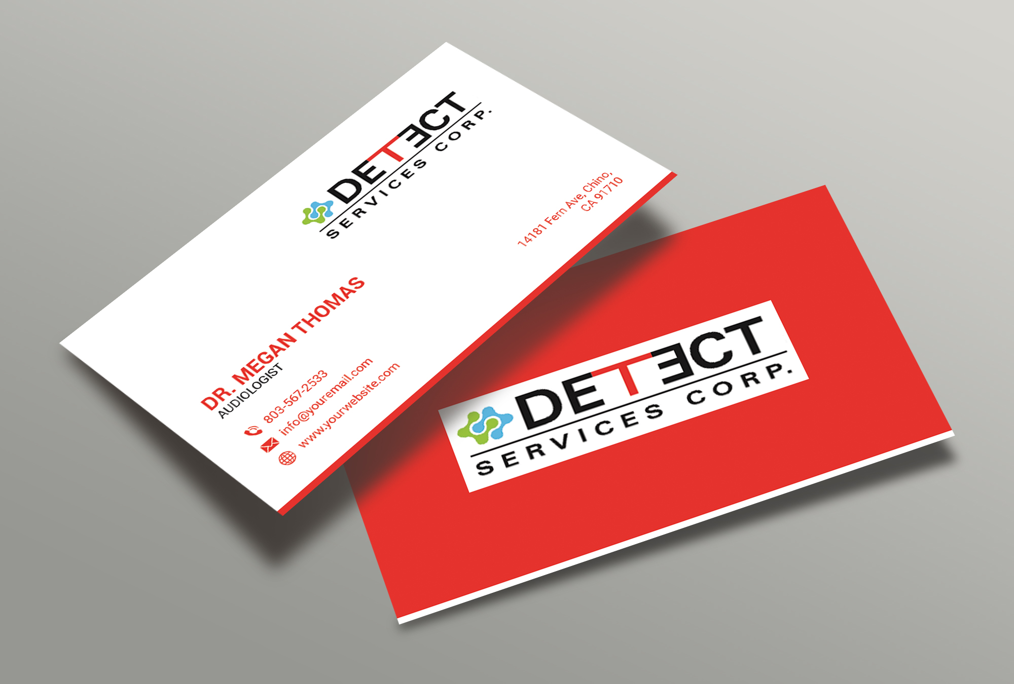Diseño de Tarjeta de Presentación por salman2540 para Detect Services | Diseño #29527423