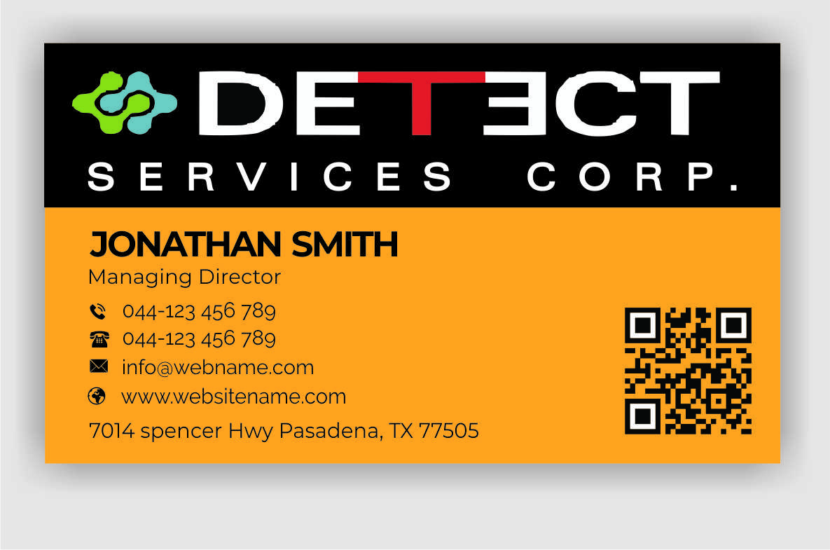 Business Card Design by jasmeen1975 for Detect Services | Design #29529025