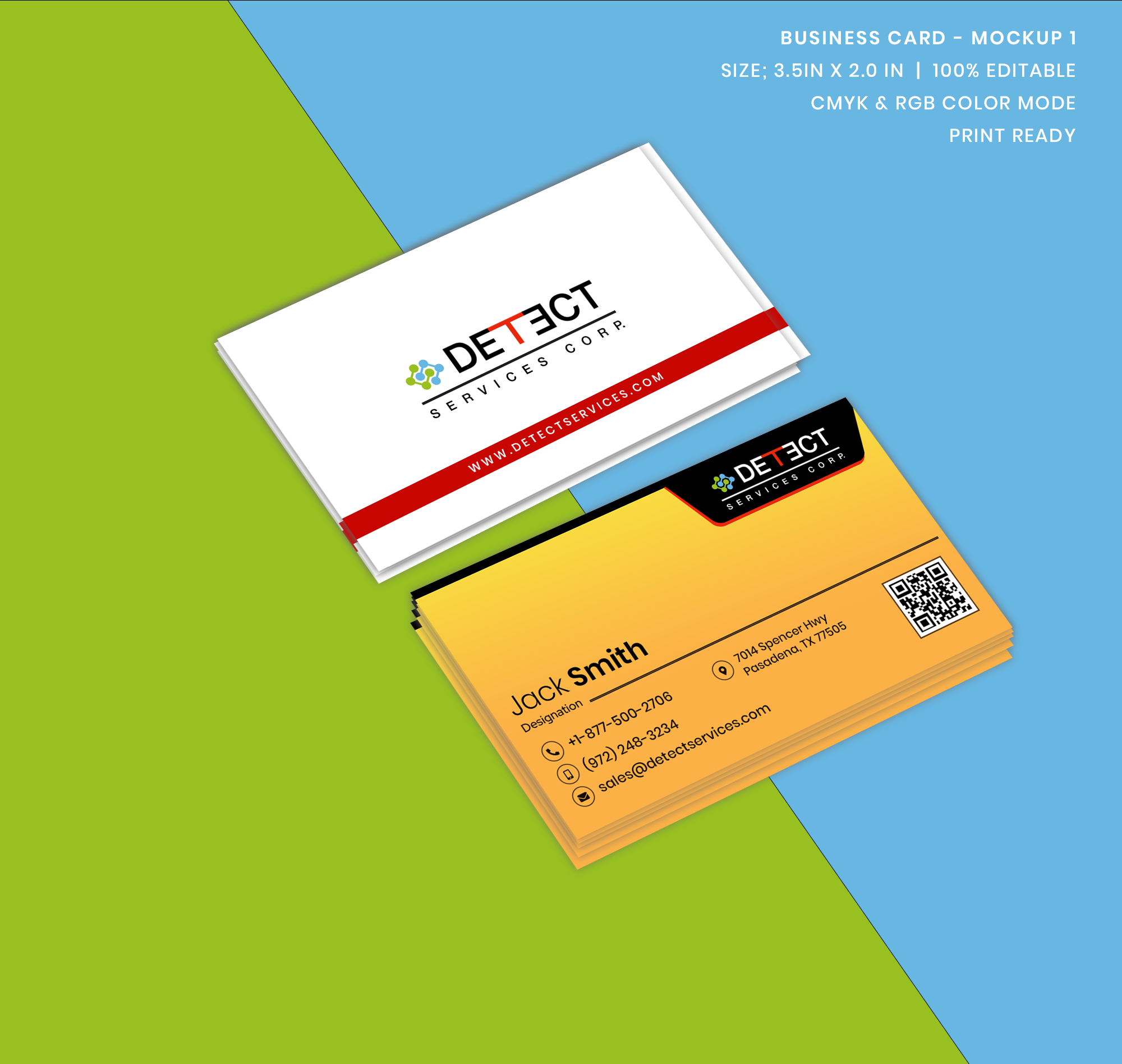 Business Card Design by Expert Designer for Detect Services | Design #29527888