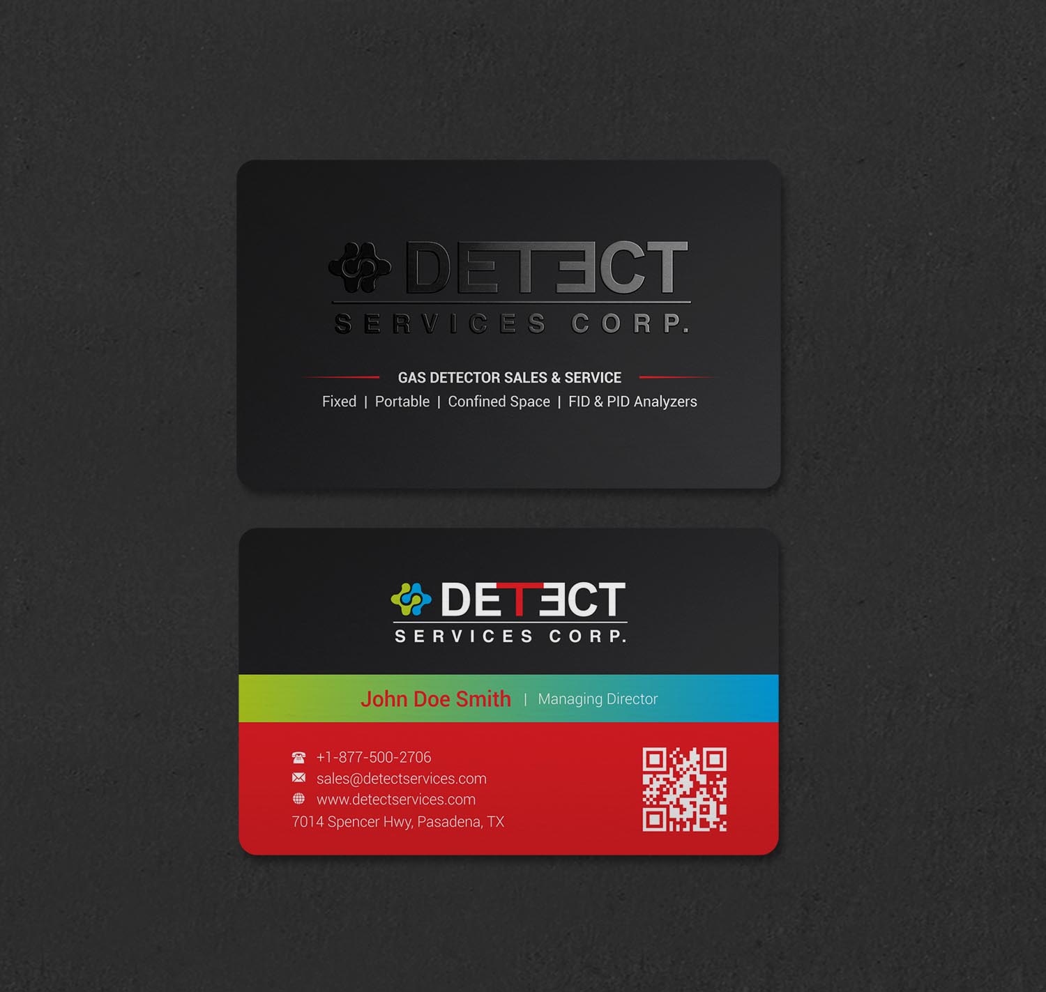 Business Card Design by INDIAN_Ashok for Detect Services | Design #29497627