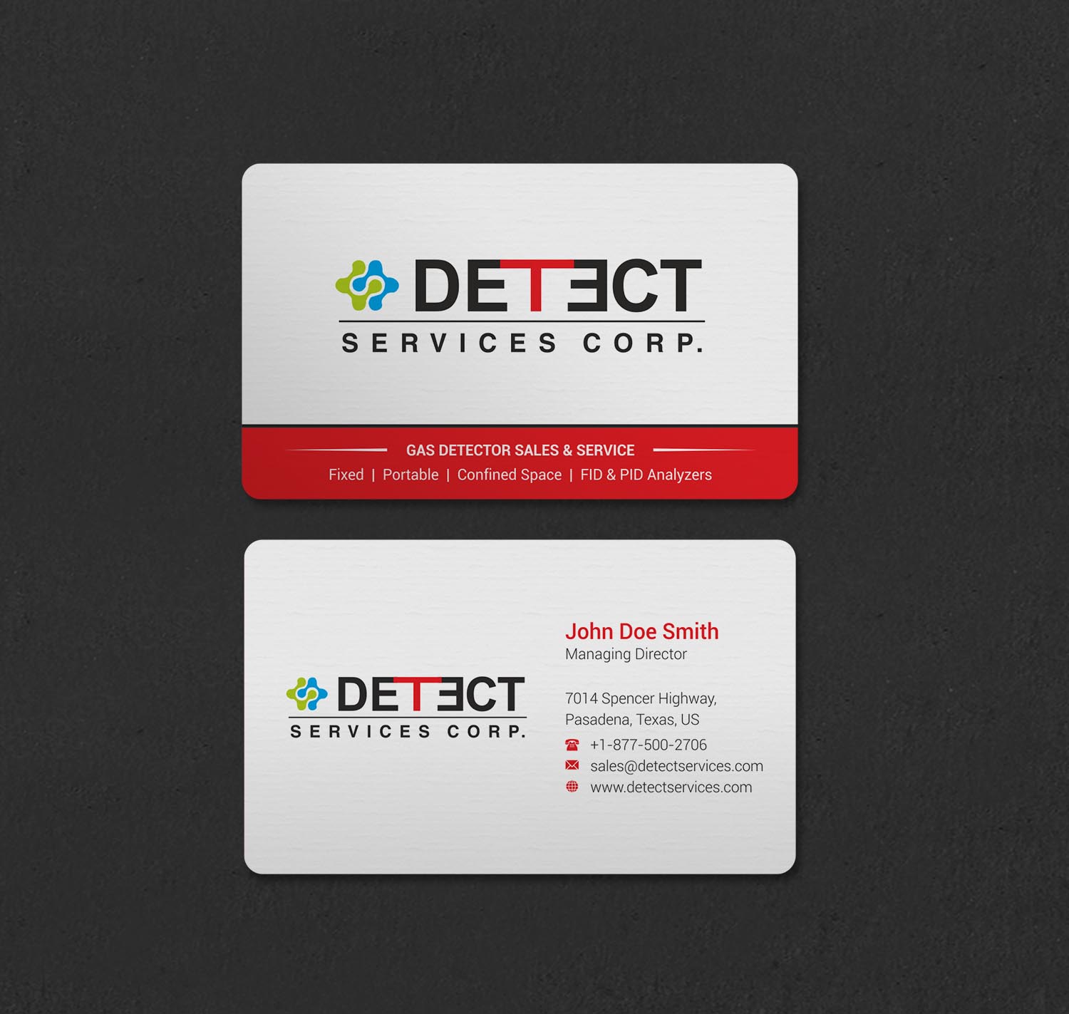 Business Card Design by INDIAN_Ashok for Detect Services | Design #29497638