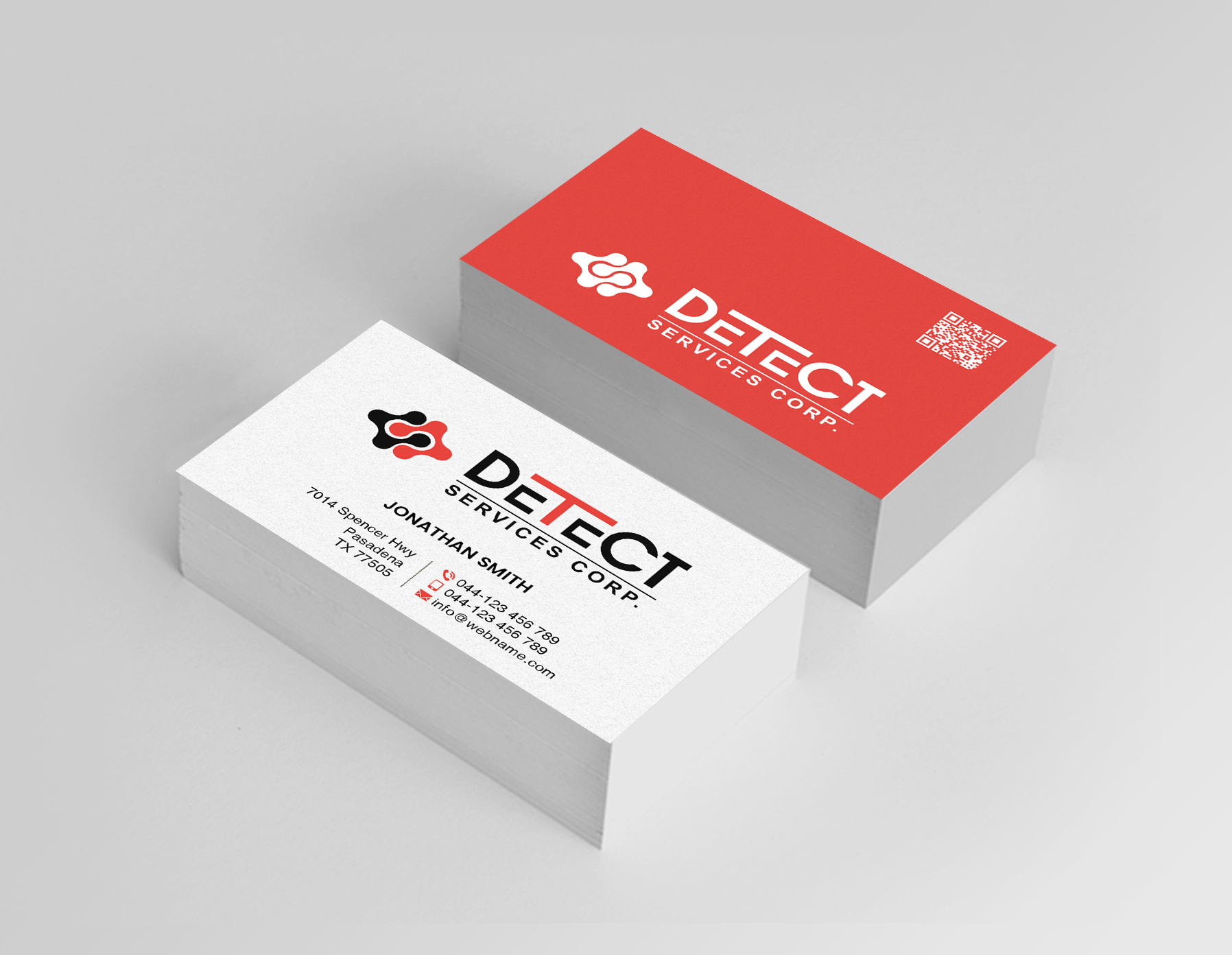 Business Card Design by Creations Box 2015 for Detect Services | Design #29529571