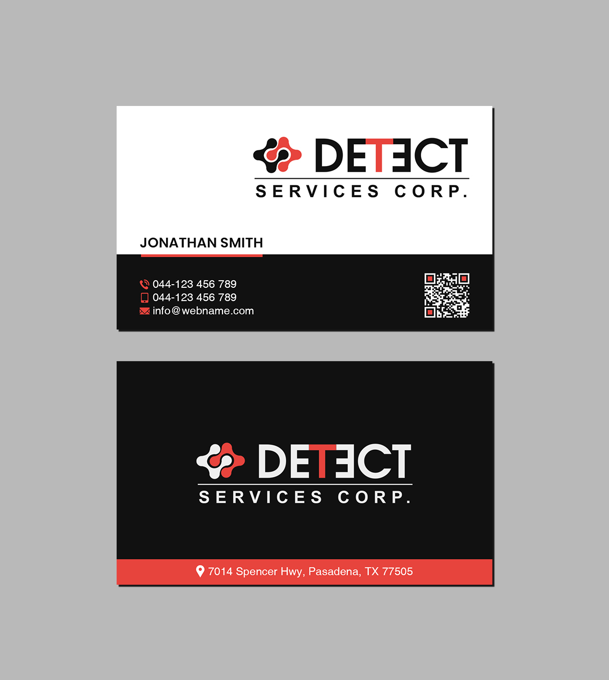 Business Card Design by Creations Box 2015 for Detect Services | Design #29529572