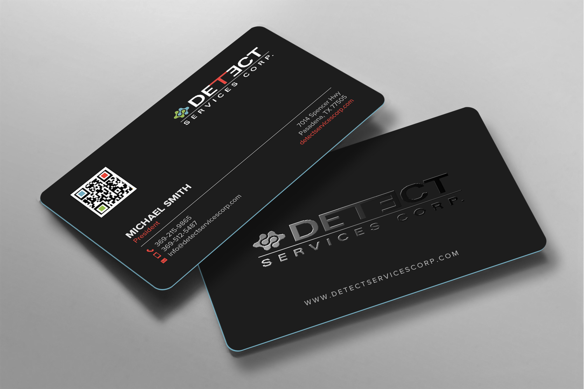 Business Card Design by chandrayaan.creative for Detect Services | Design #29496055