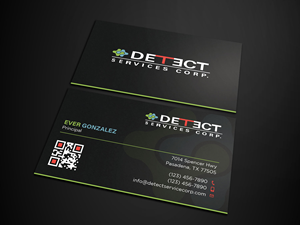 Business Card Design by Tripti Ranjan Gain for Detect Services | Design: #29503567