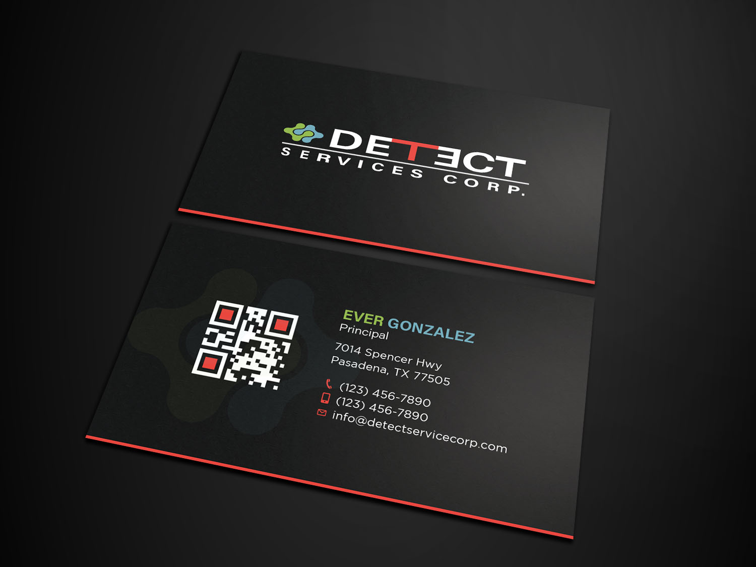Business Card Design by Tripti Ranjan Gain for Detect Services | Design #29503568
