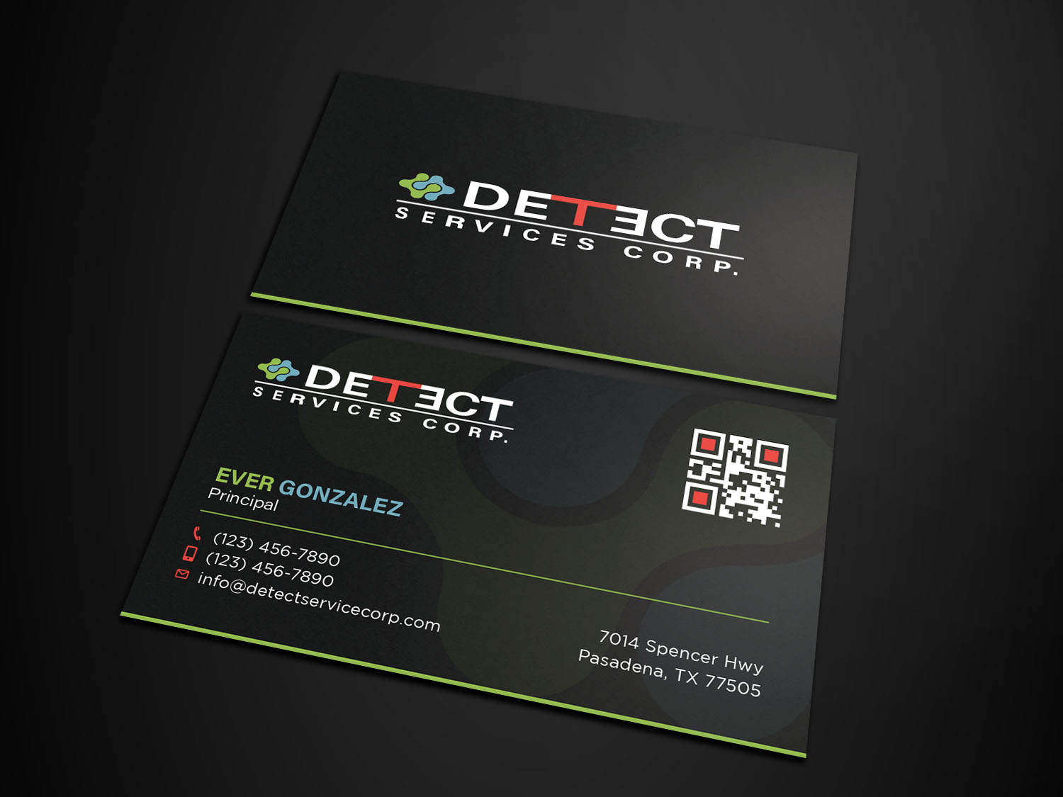 Business Card Design by Tripti Ranjan Gain for Detect Services | Design #29503569